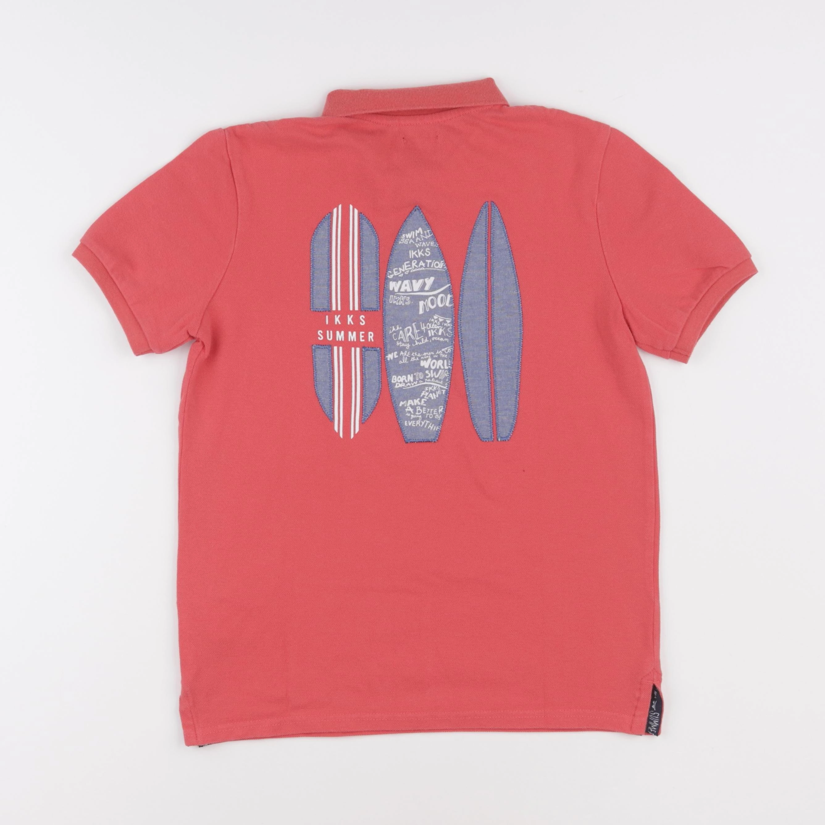 IKKS - polo rouge - 10 ans