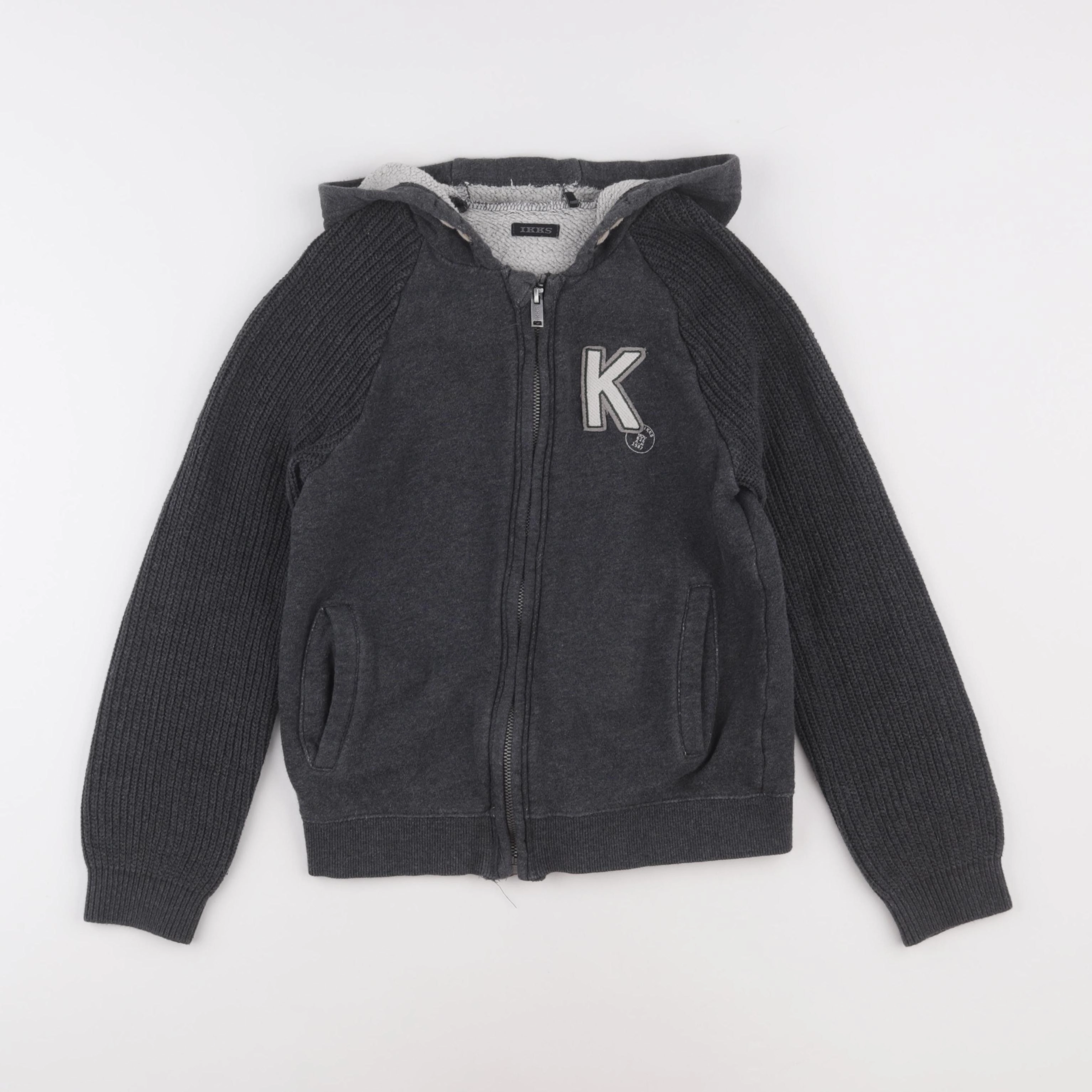 IKKS - sweat gris - 10 ans