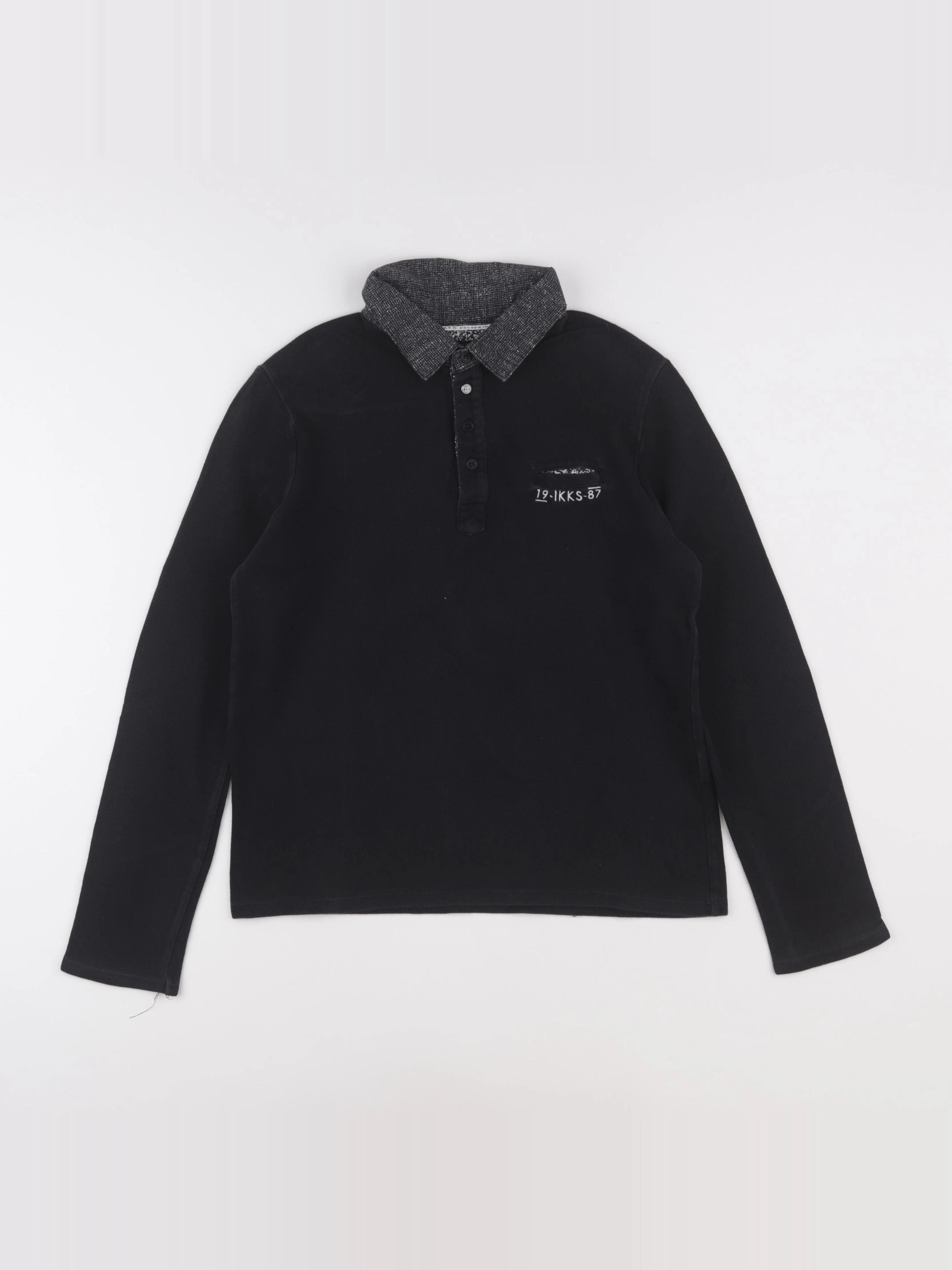 IKKS - polo noir - 12 ans