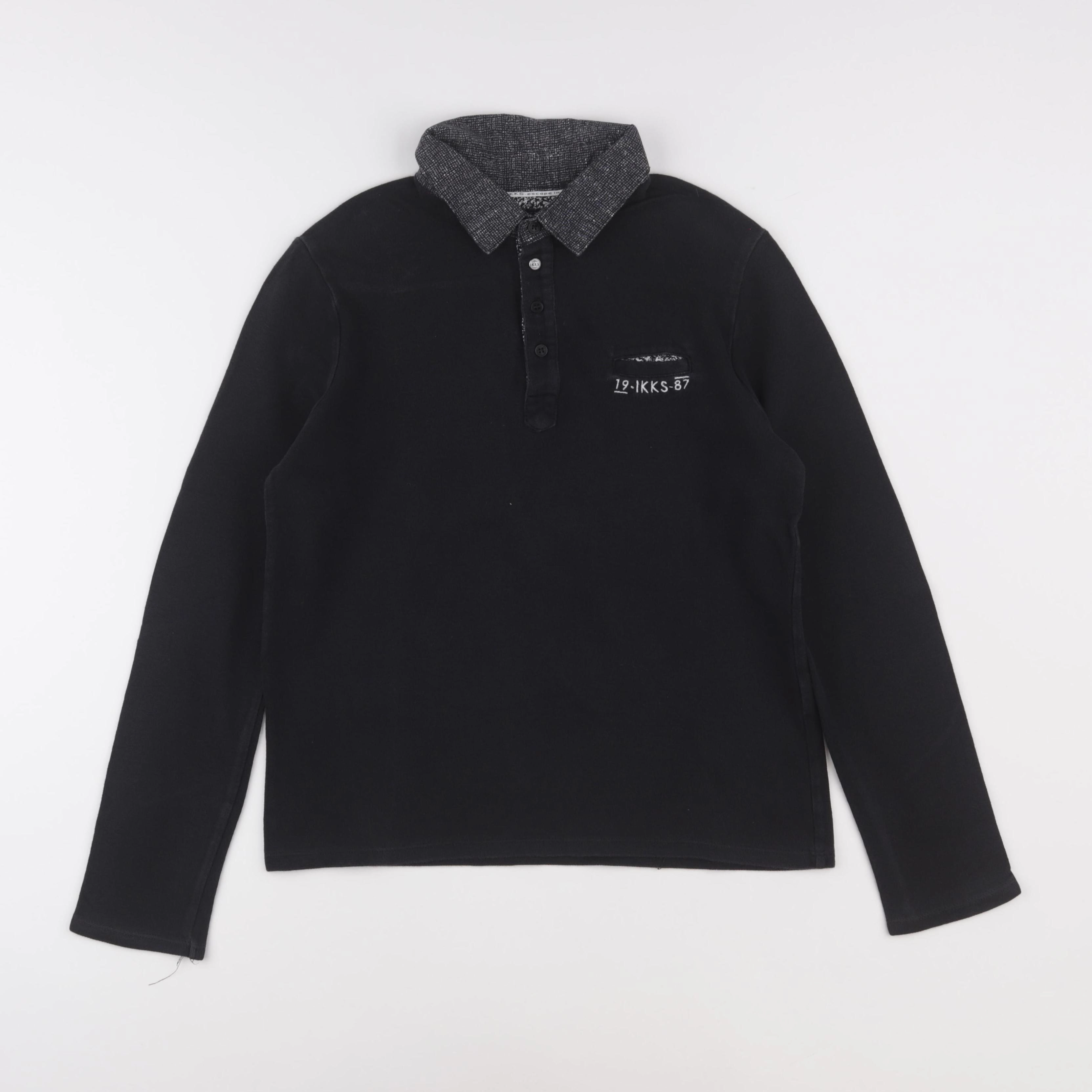 IKKS - polo noir - 12 ans