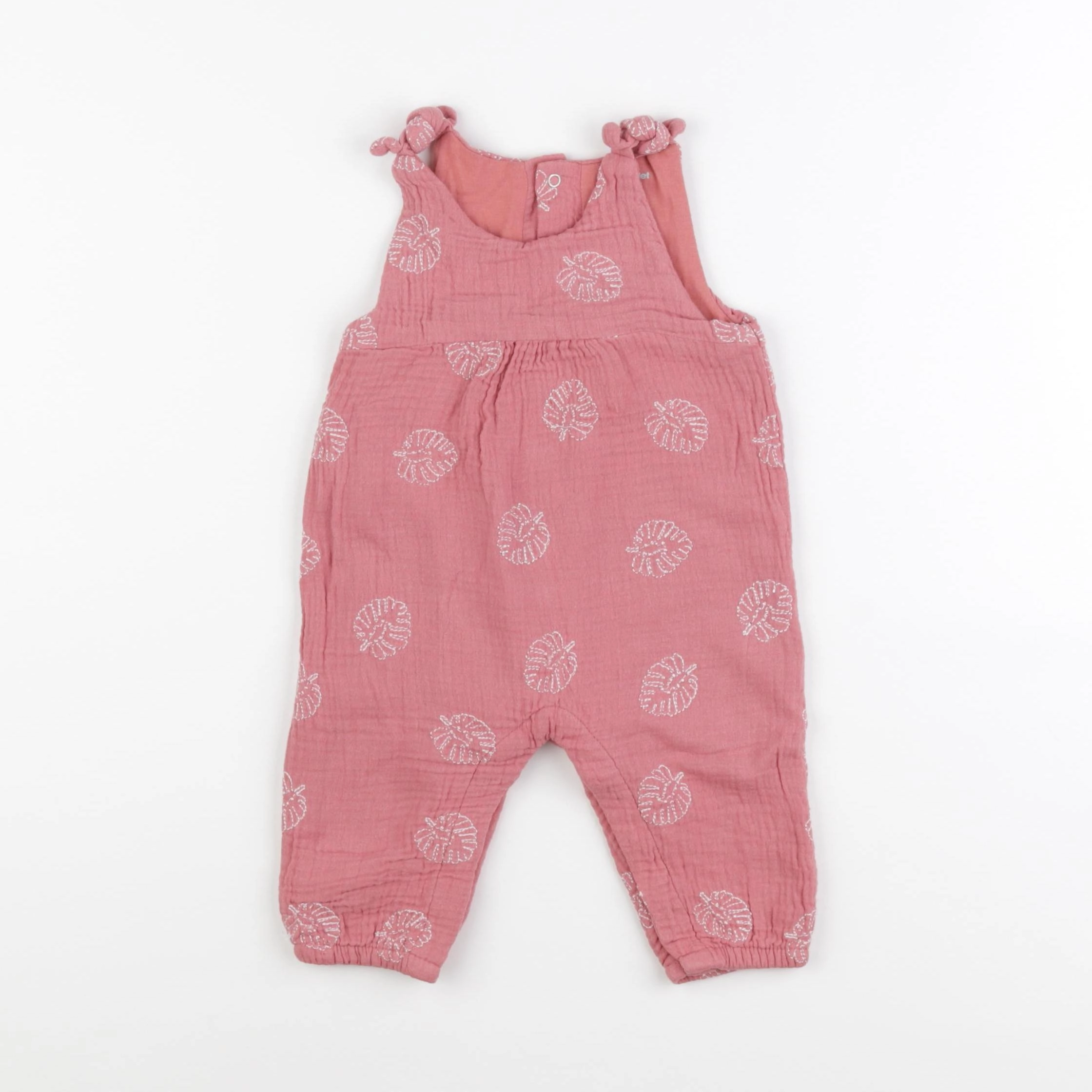 Vertbaudet - combinaison rose - 6 mois
