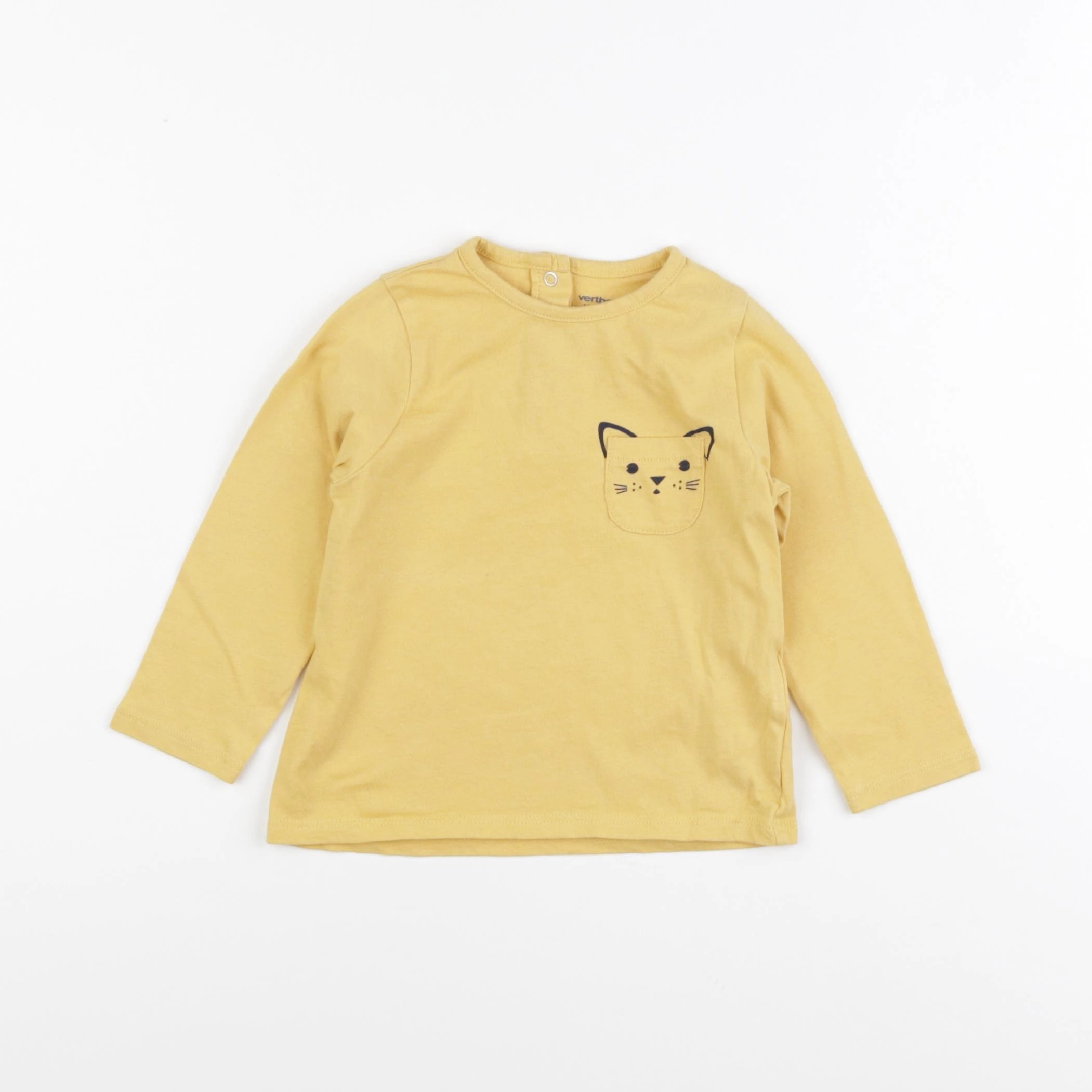 Vertbaudet - tee-shirt jaune - 18 mois