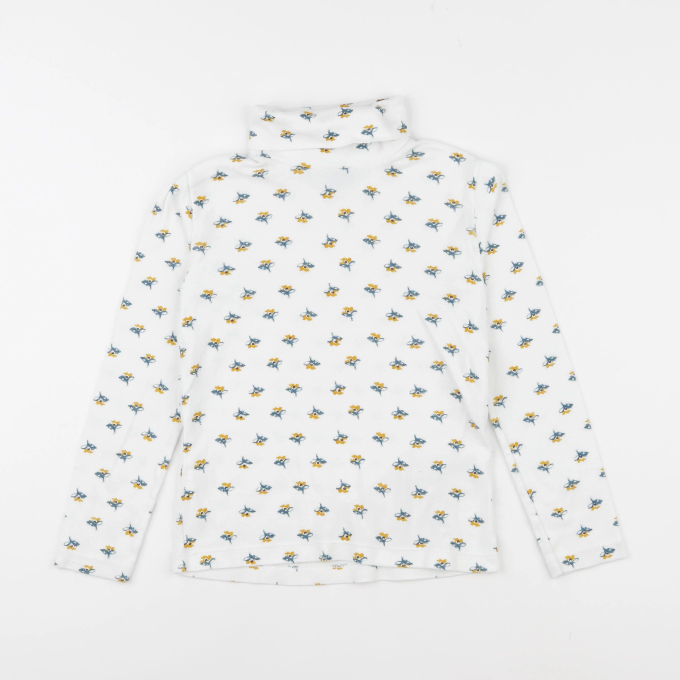 Petit Bateau - pull blanc - 8 ans