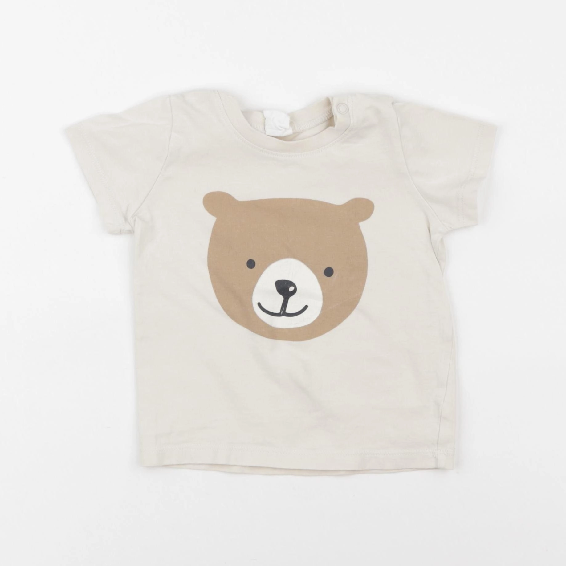 H&M - tee-shirt beige - 6/9 mois