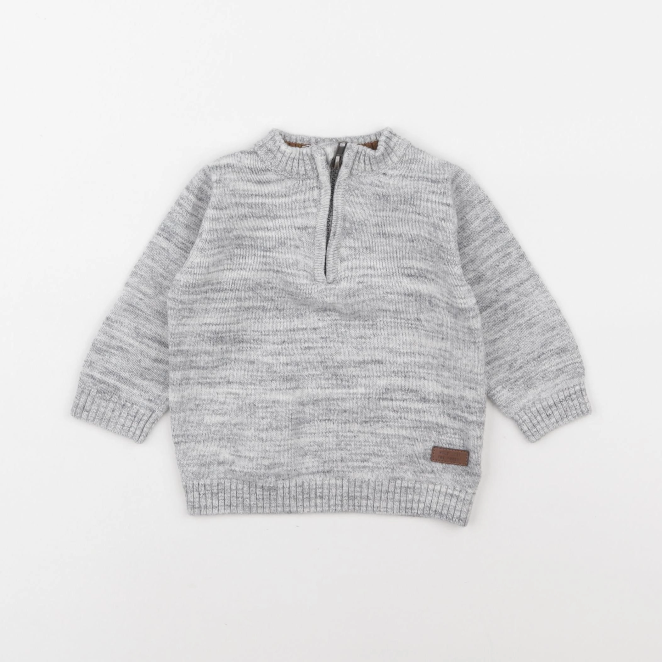 H&M - pull gris - 6 mois