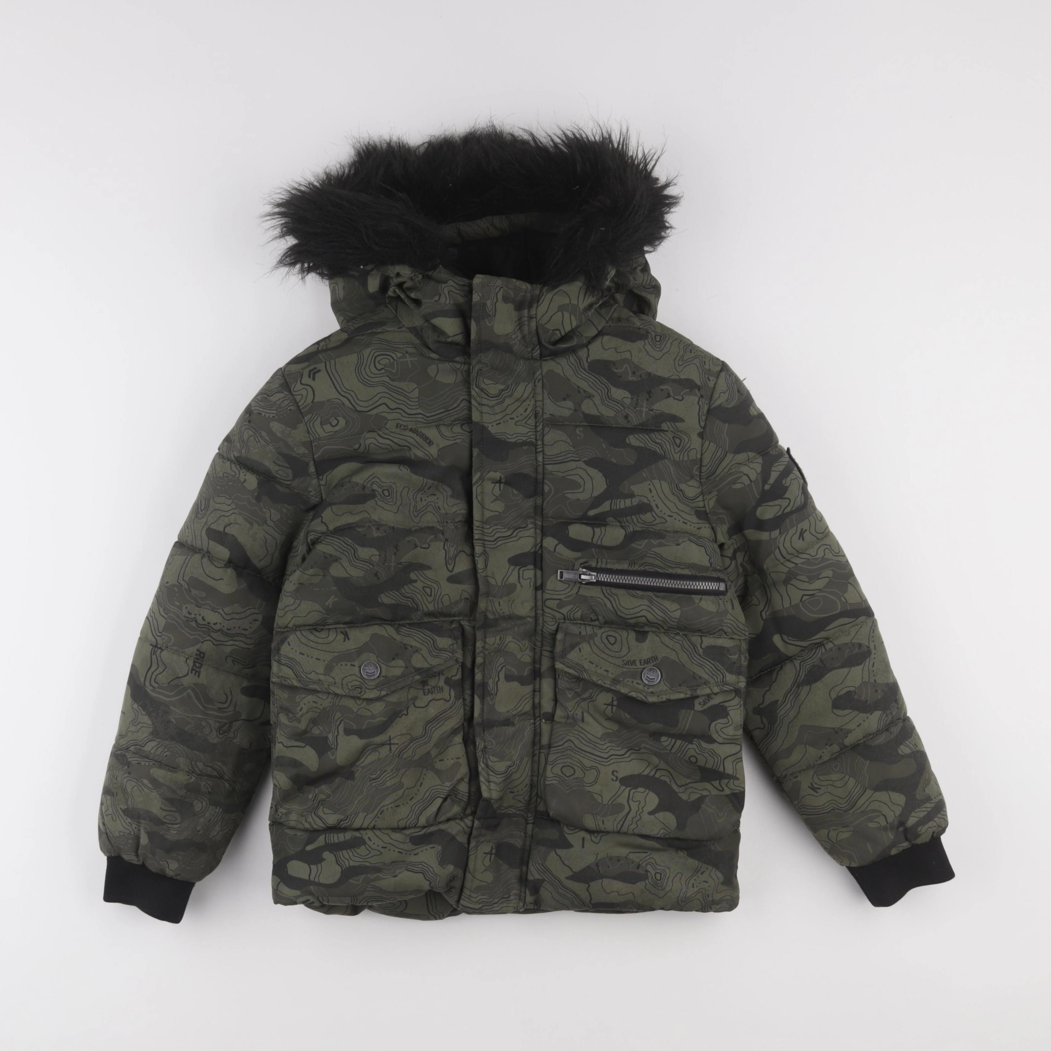 IKKS - doudoune vert - 8 ans