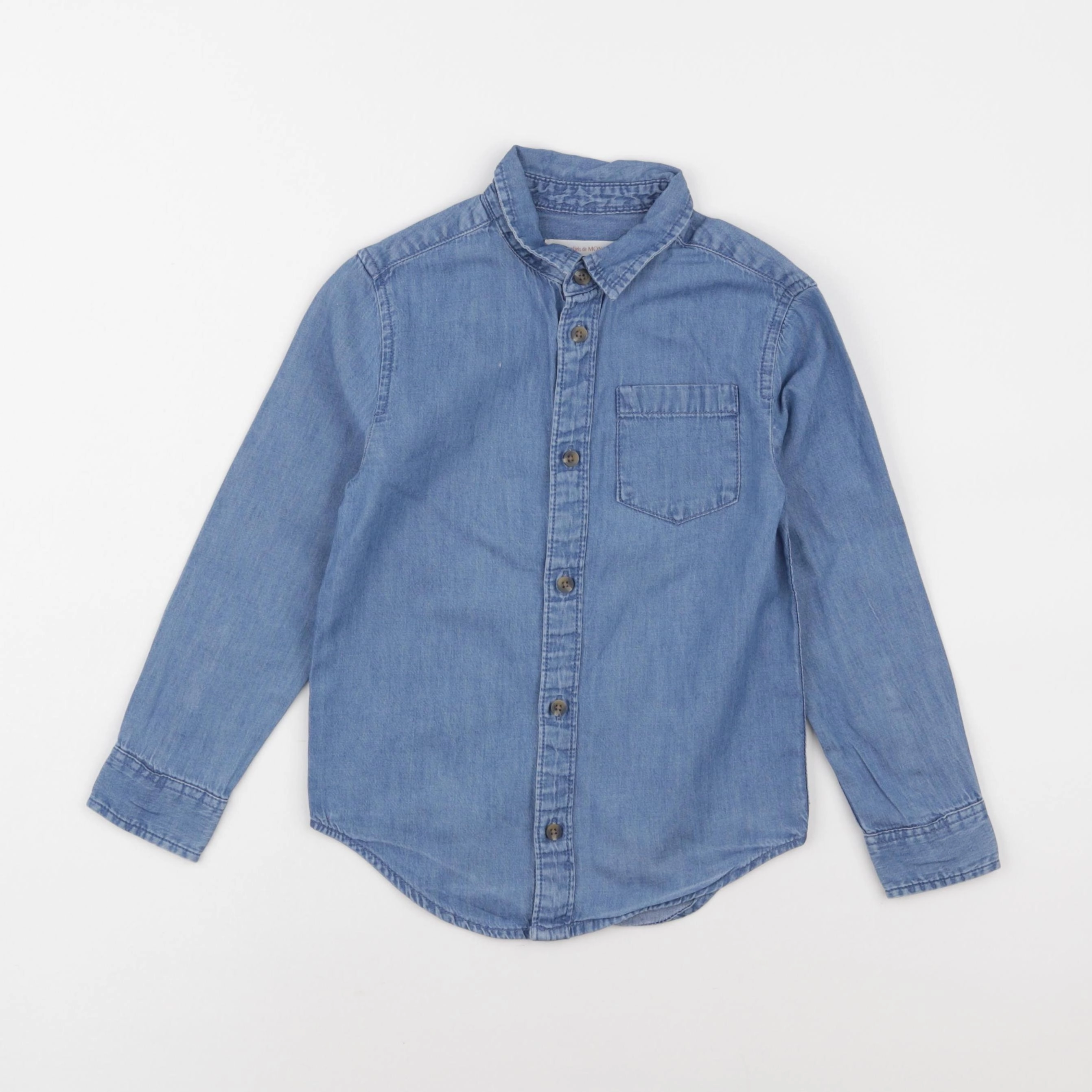 Monoprix - chemise bleu - 4 ans