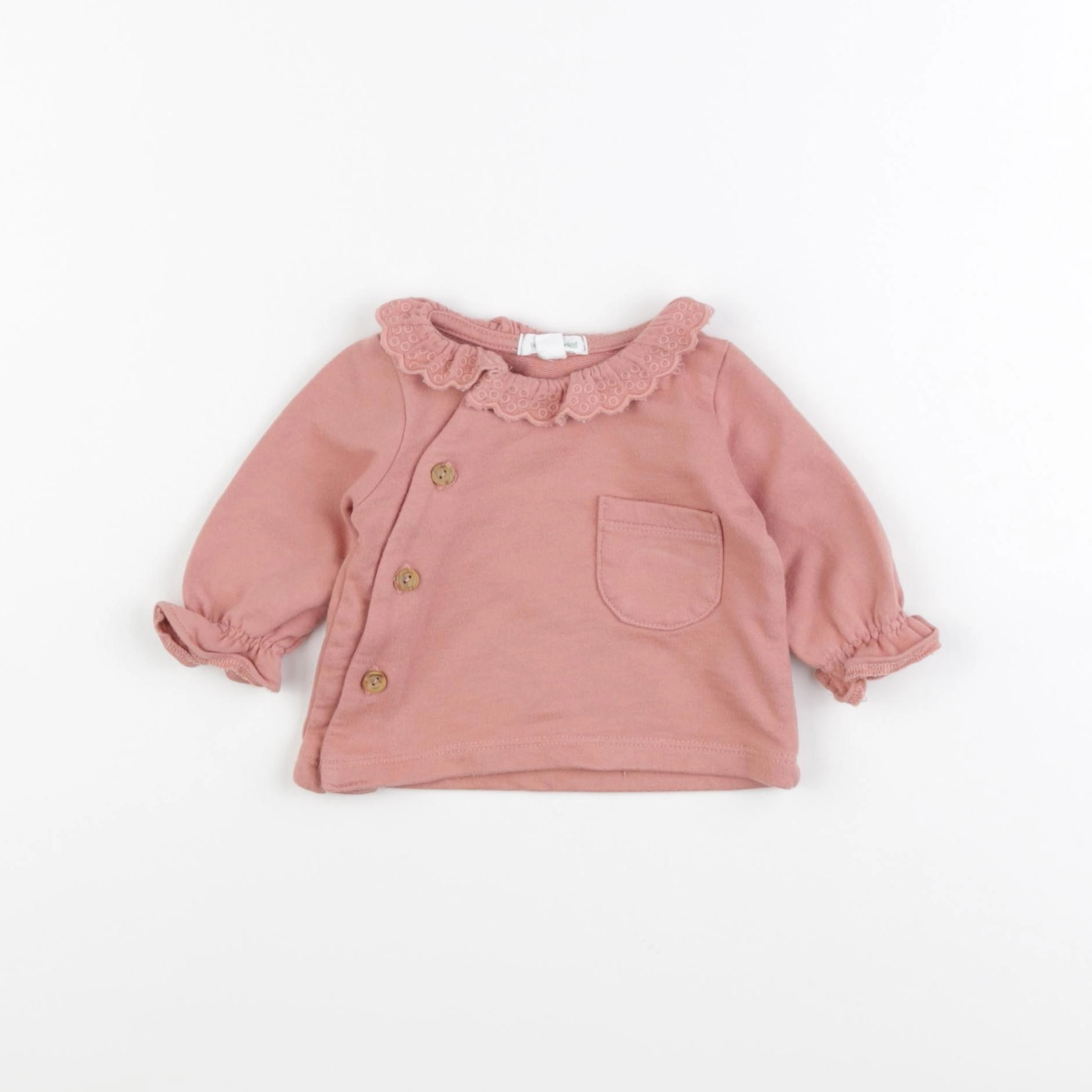 Vertbaudet - tee-shirt rose - 1 mois