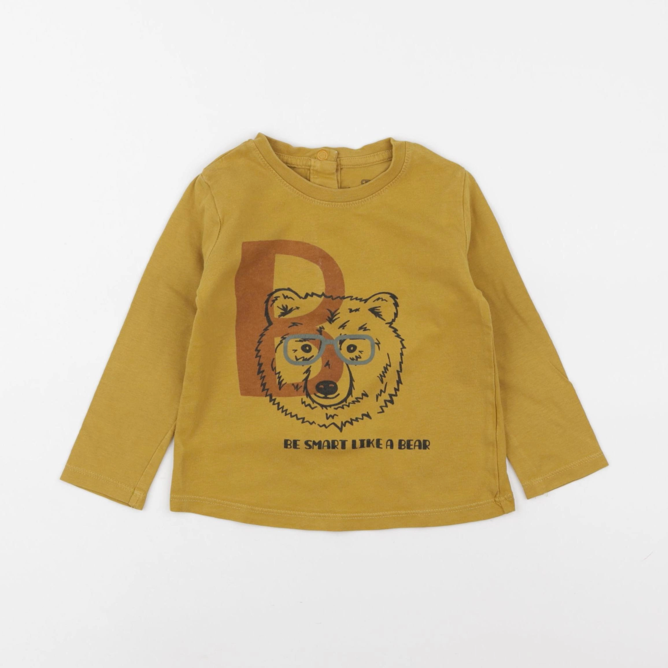 La Redoute - tee-shirt jaune - 2 ans