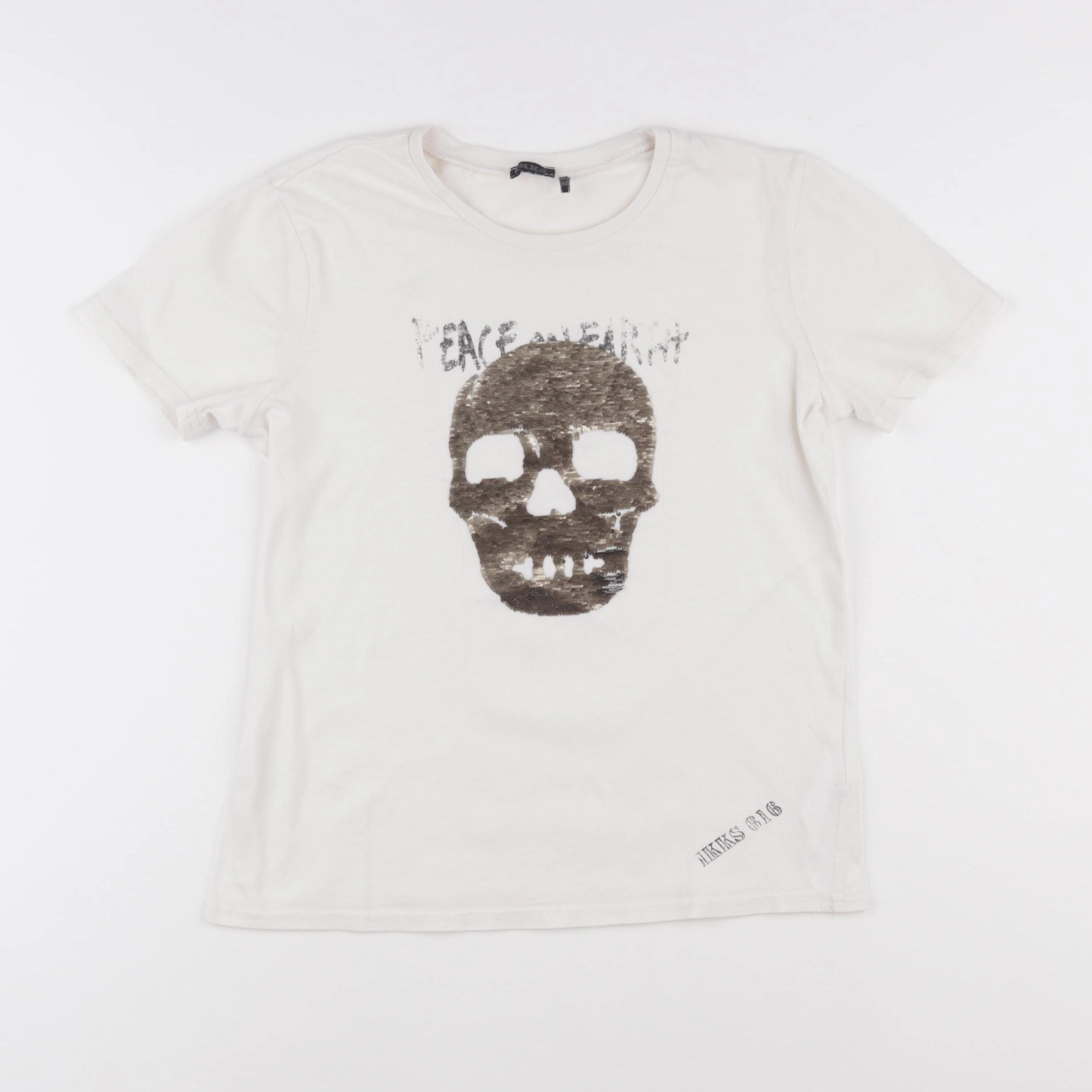 IKKS - tee-shirt blanc - 10 ans