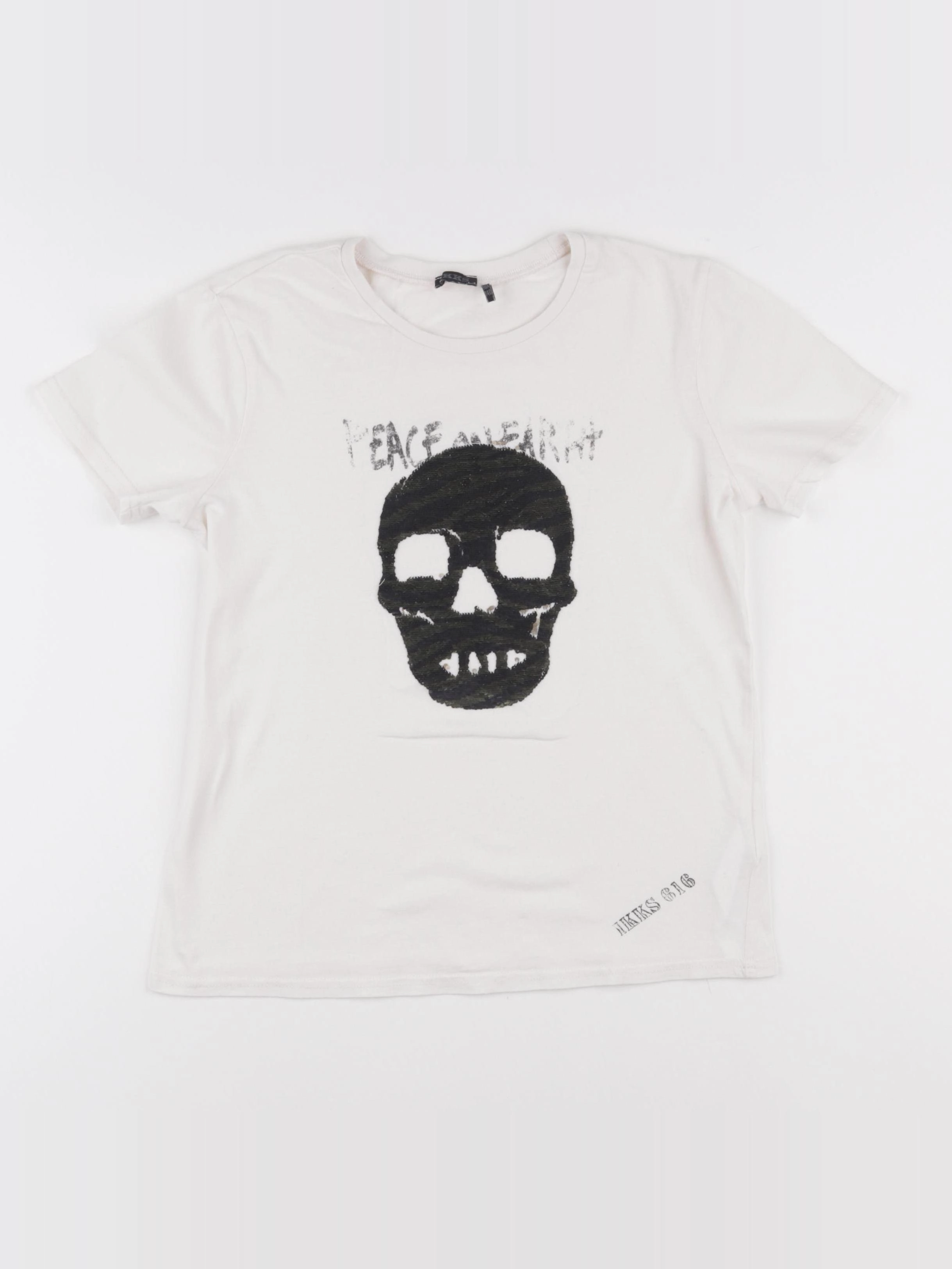 IKKS - tee-shirt blanc - 10 ans