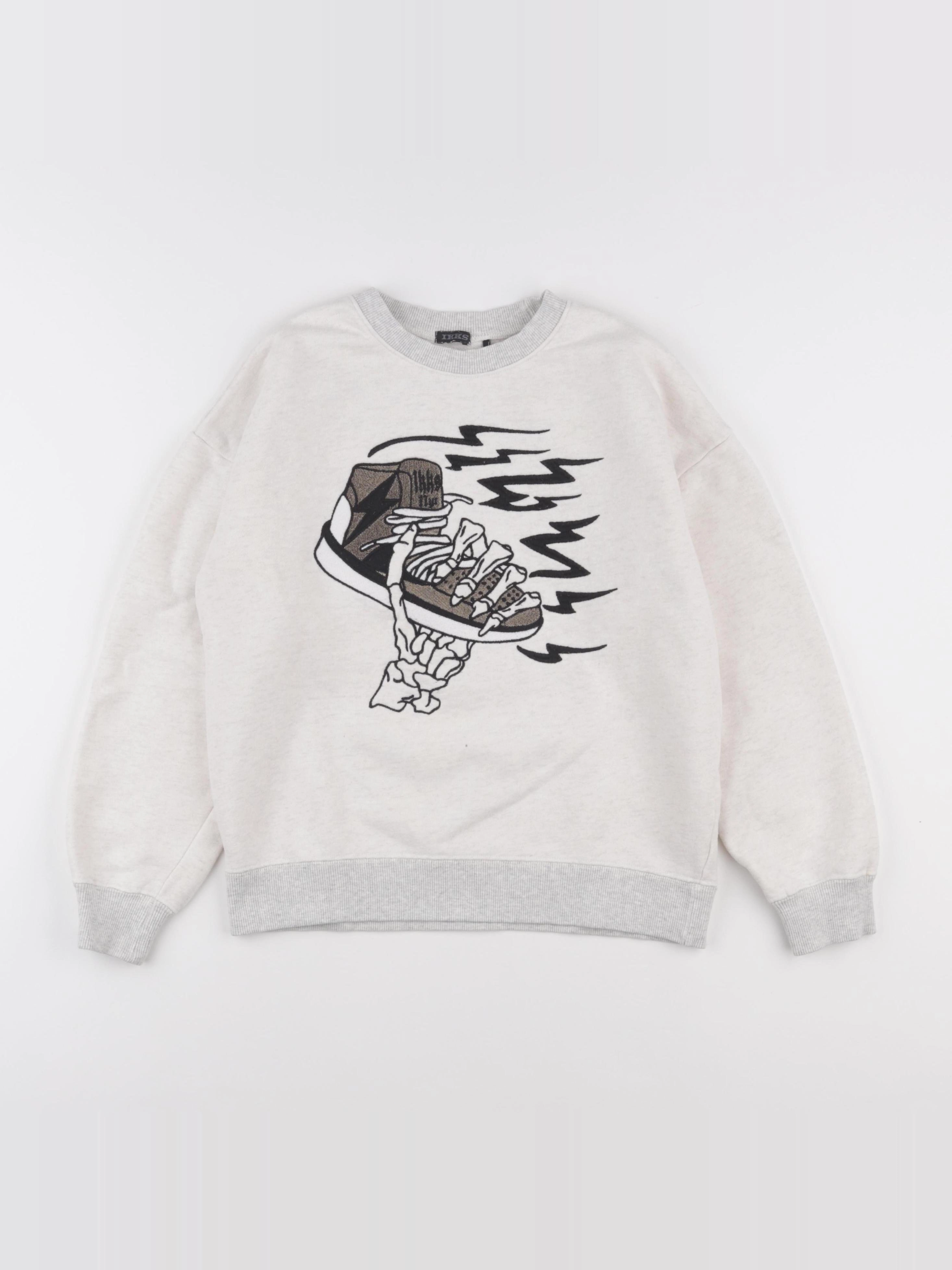 IKKS - sweat beige - 10 ans