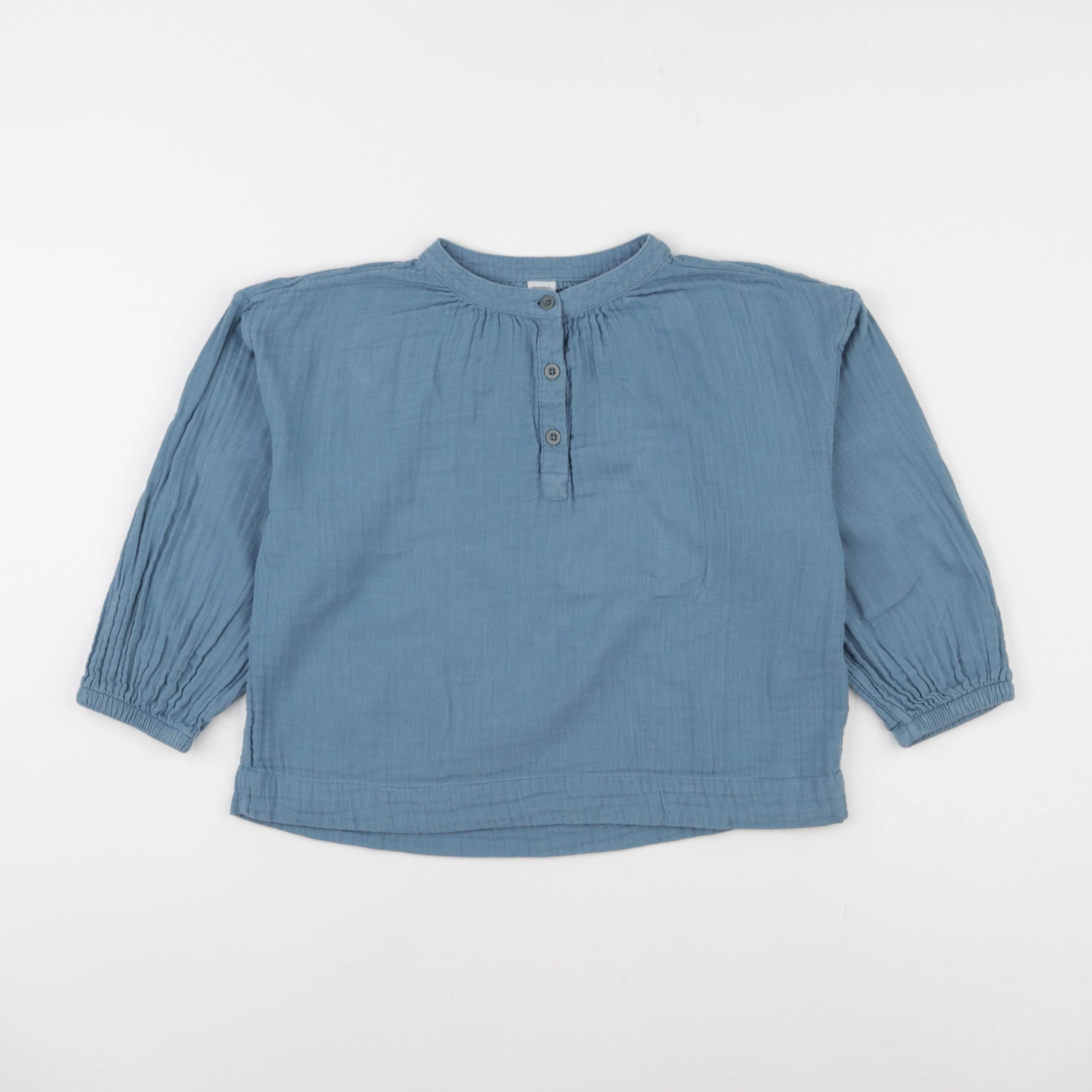Petit Bateau - blouse bleu - 8 ans