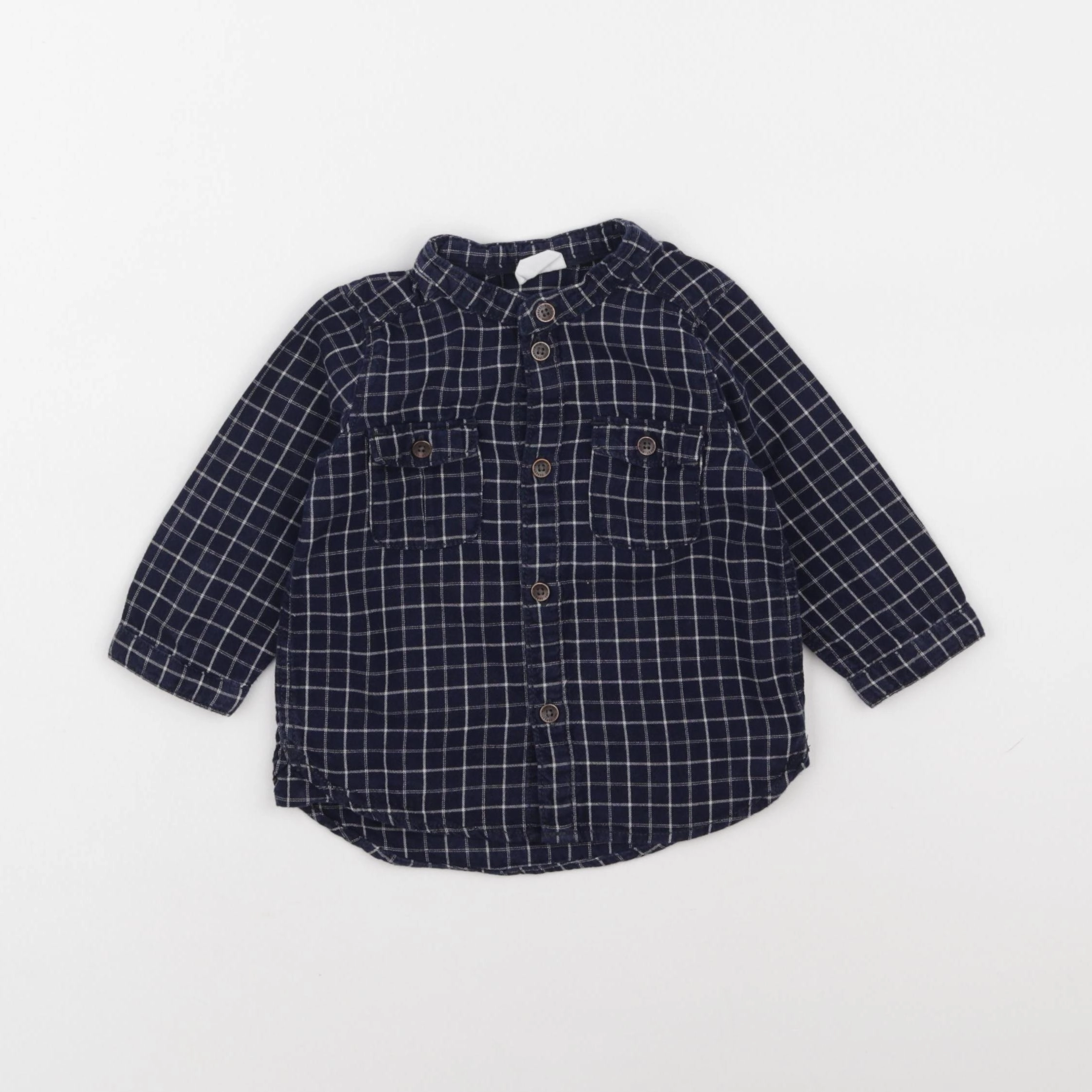 H&M - chemise bleu - 6 mois