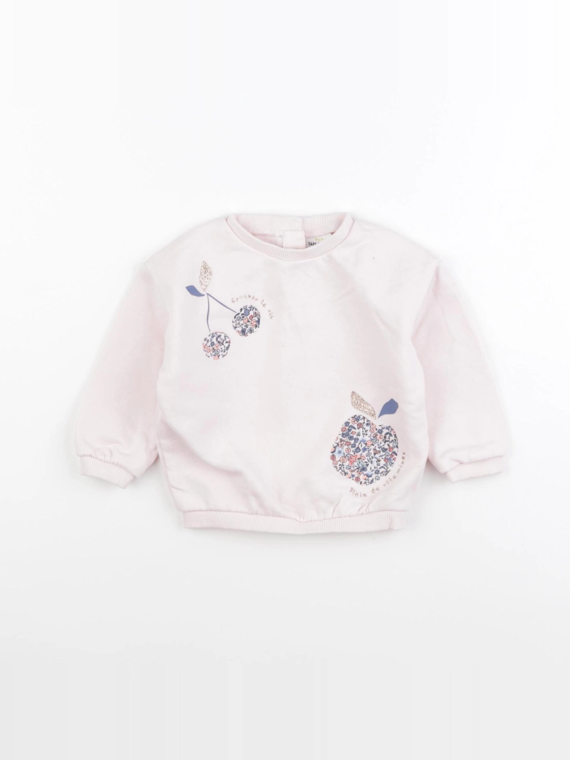 Tape à l'oeil - sweat rose - 12 mois