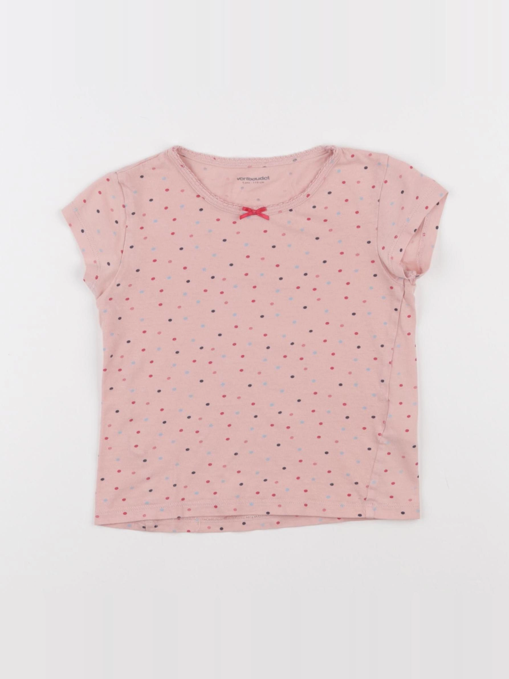 Vertbaudet - maillot de corps rose - 5 ans
