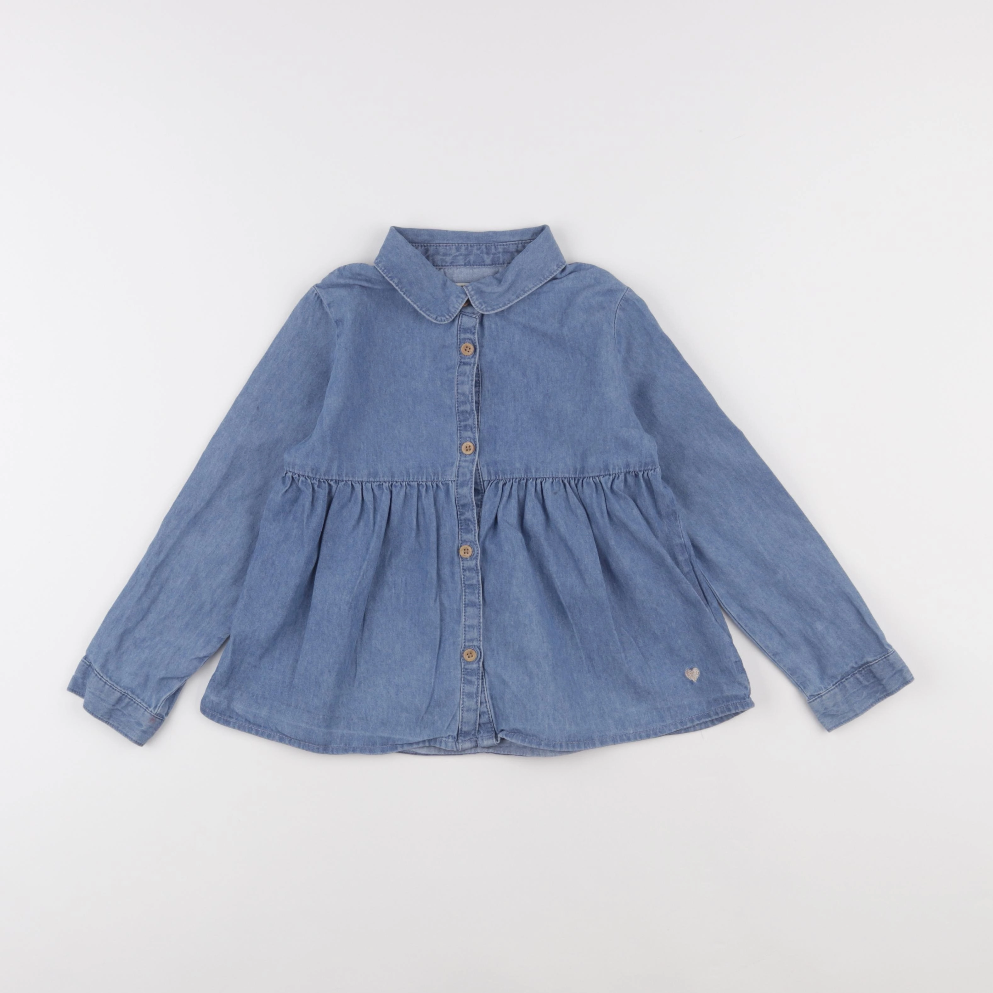 Vertbaudet - blouse bleu - 6 ans