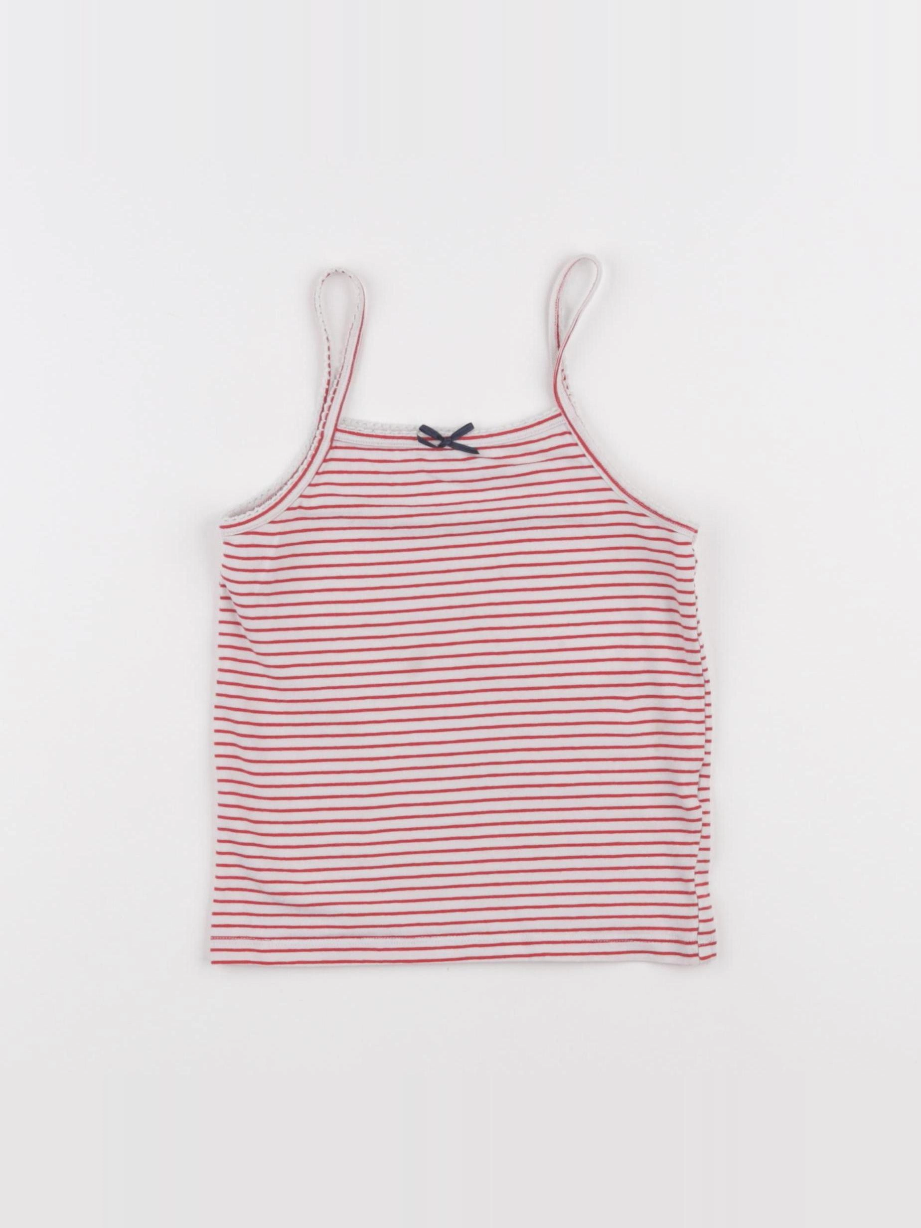 Vertbaudet - maillot de corps rouge - 5 ans