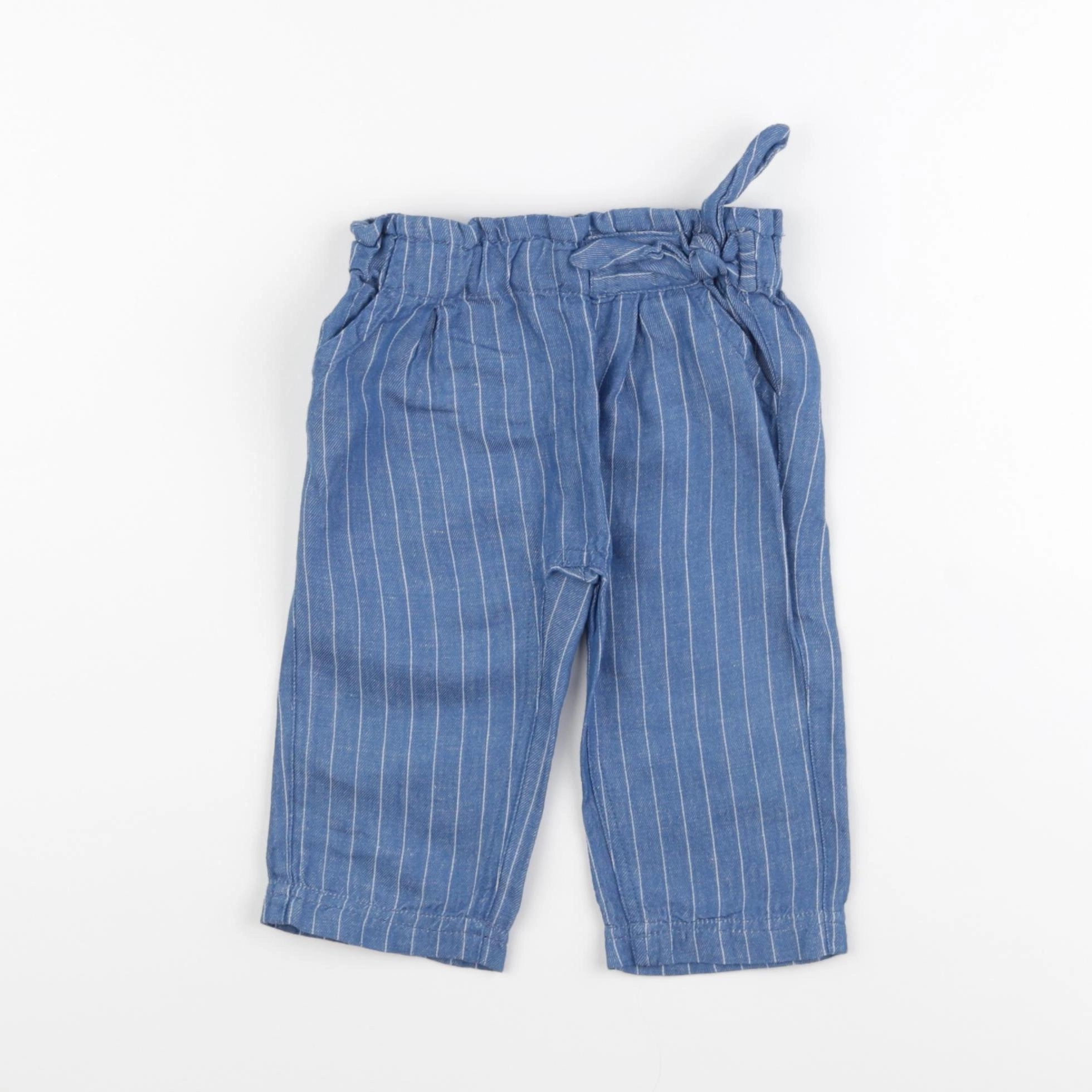 Tape à l'oeil - pantalon bleu - 12 mois