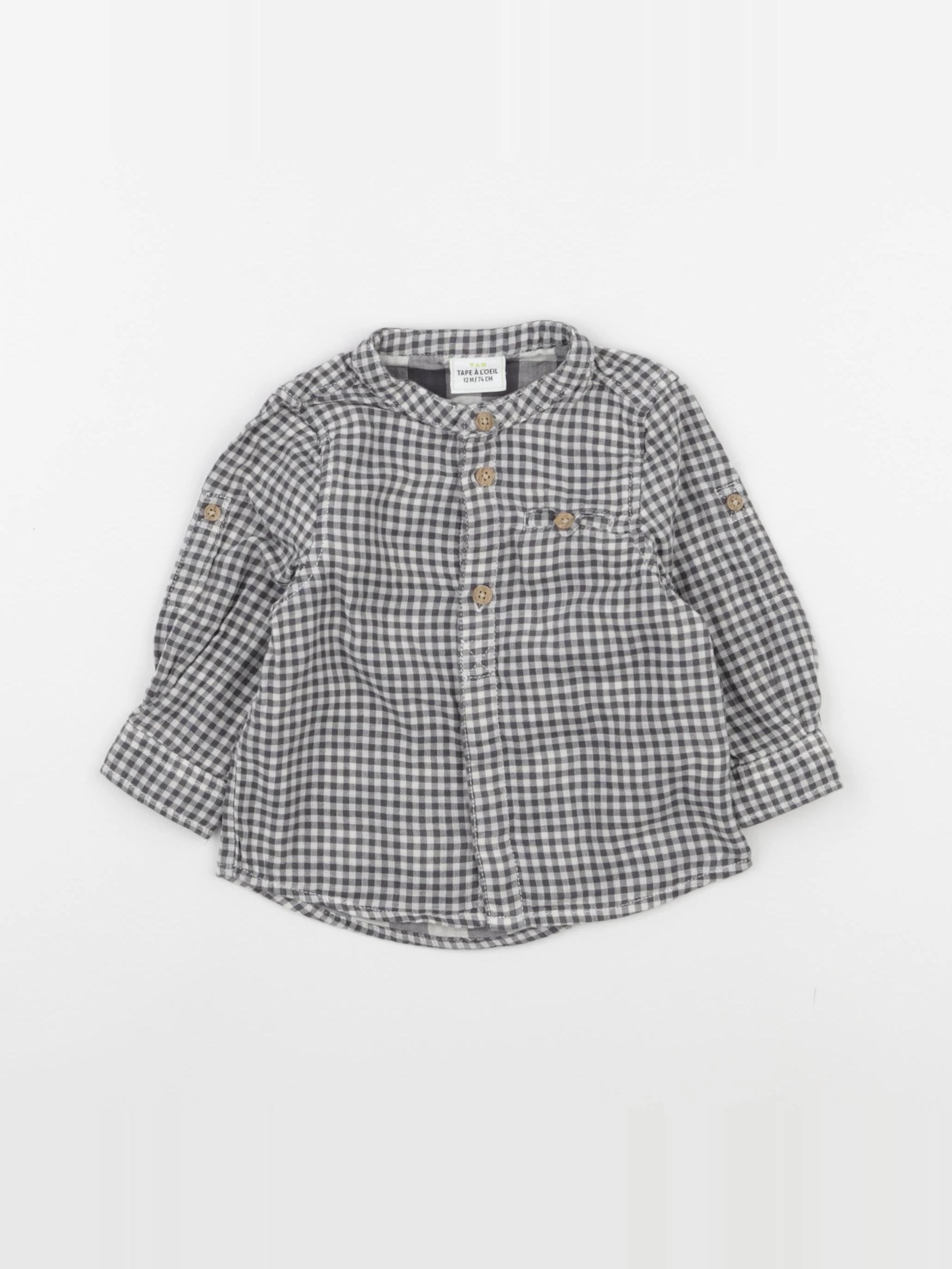 Tape à l'oeil - chemise gris, blanc - 24 mois
