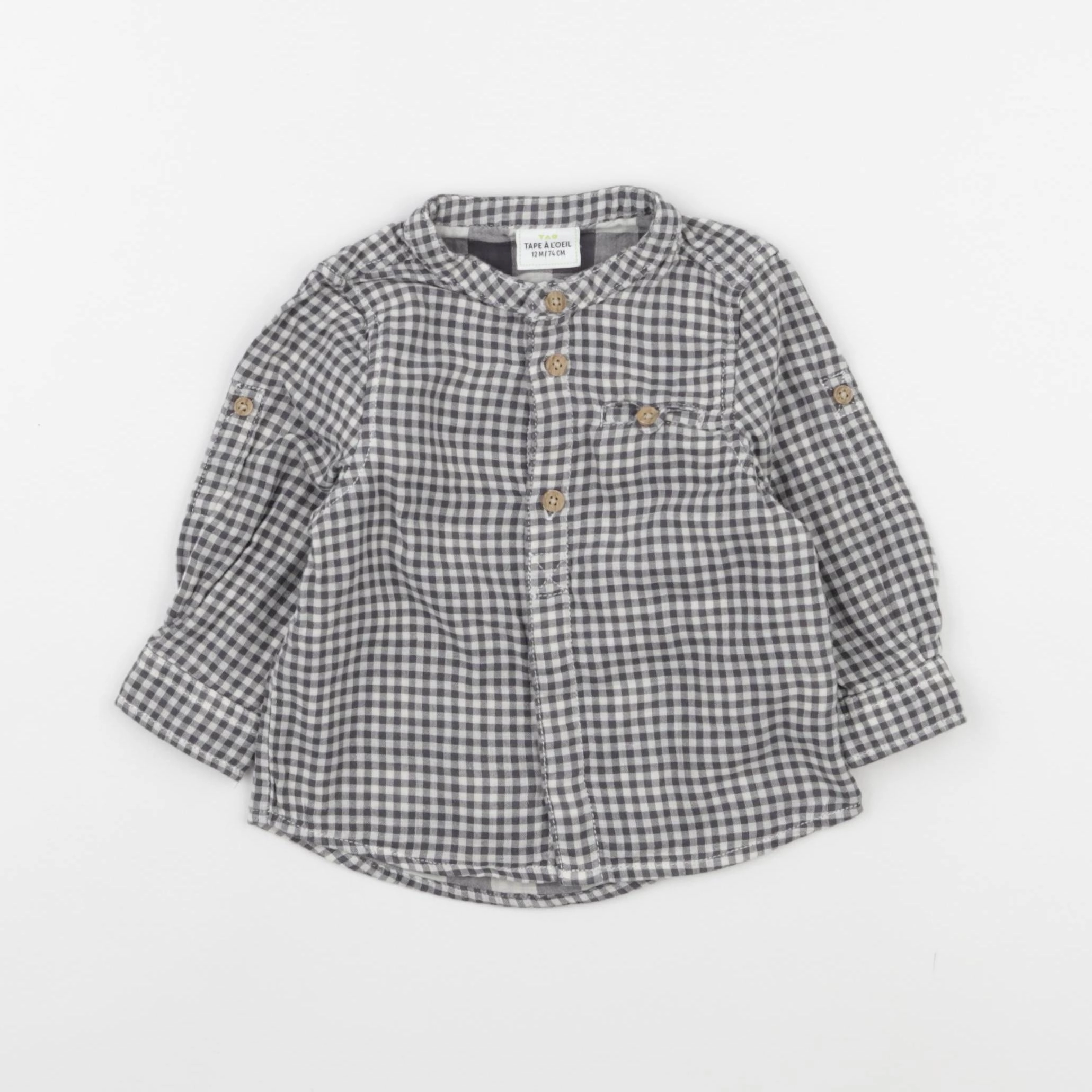 Tape à l'oeil - chemise gris, blanc - 24 mois