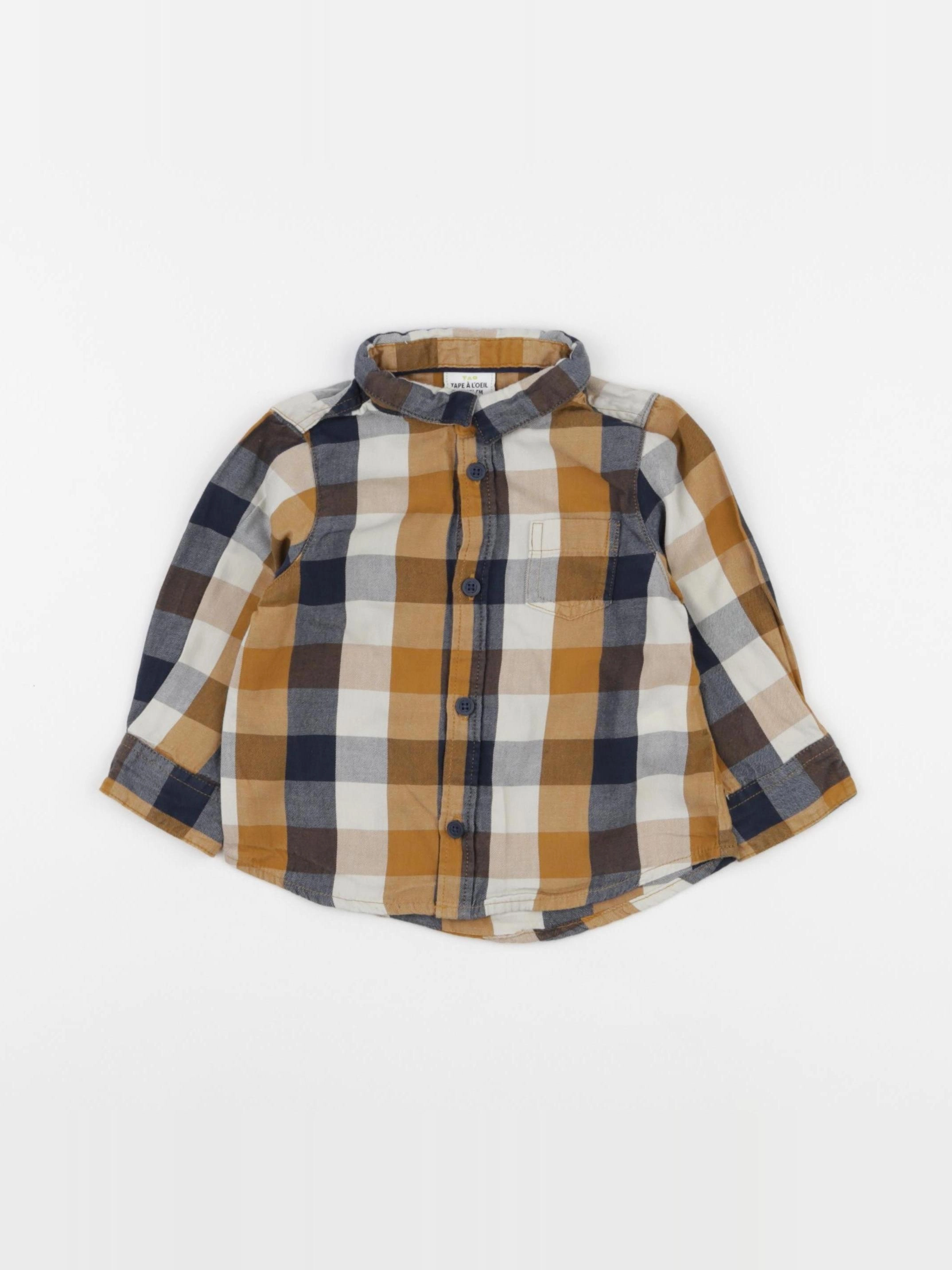 Cyrillus - chemise marron, multicolore - 12 mois