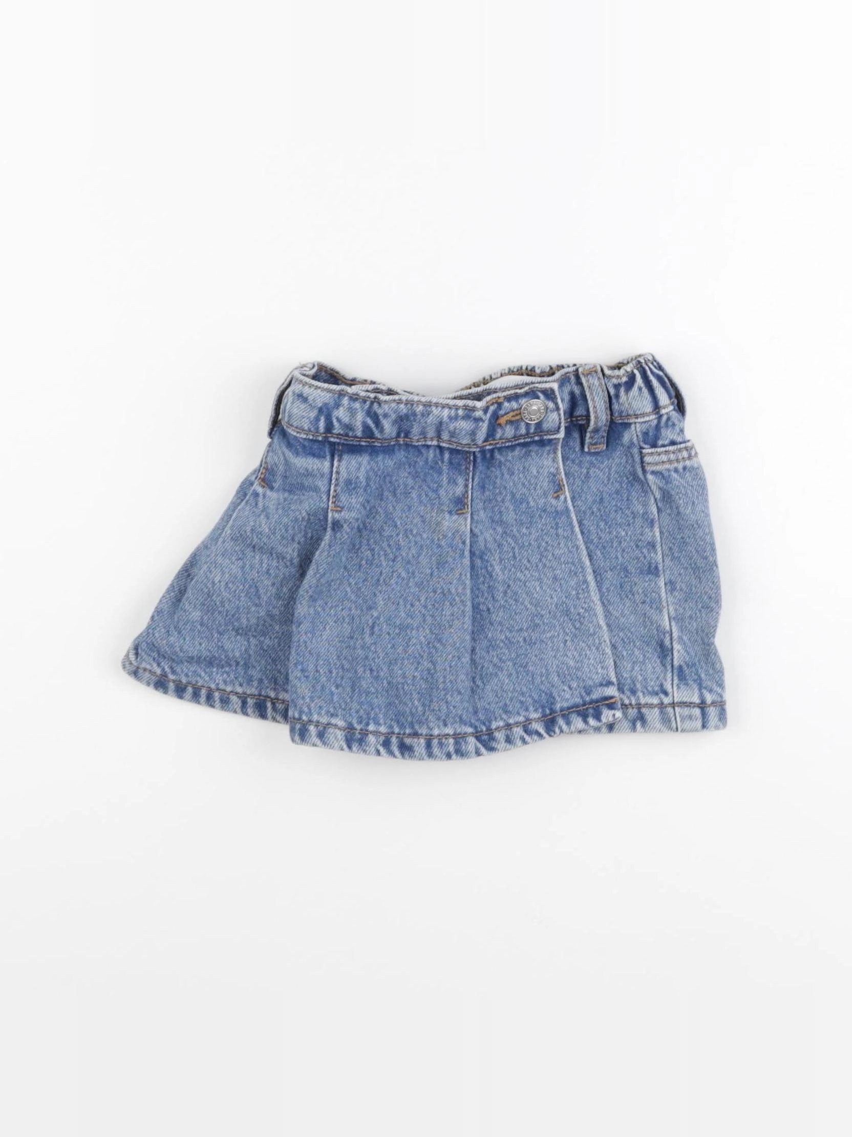 Zara - jupe short bleu - 18/24 mois