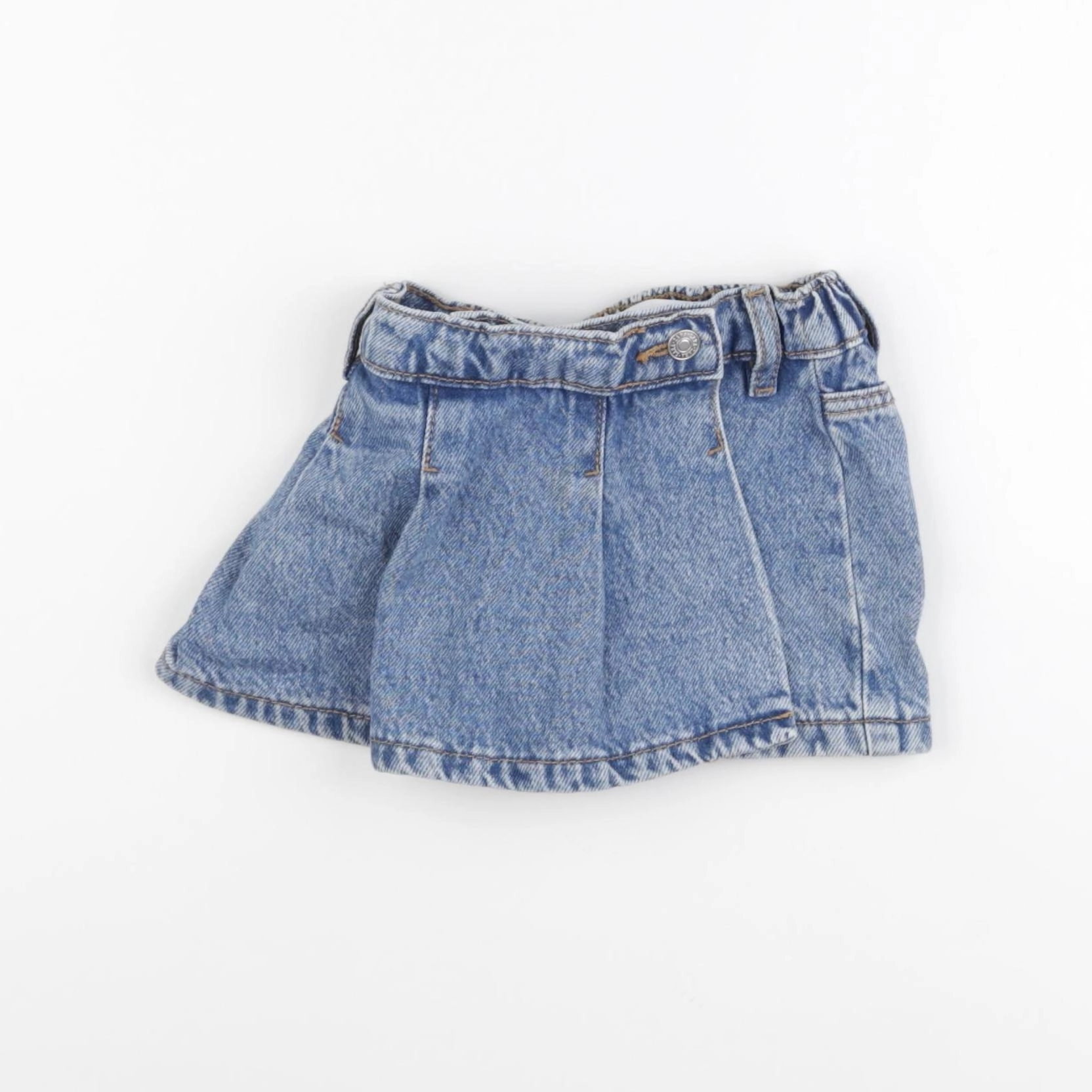 Zara - jupe short bleu - 18/24 mois
