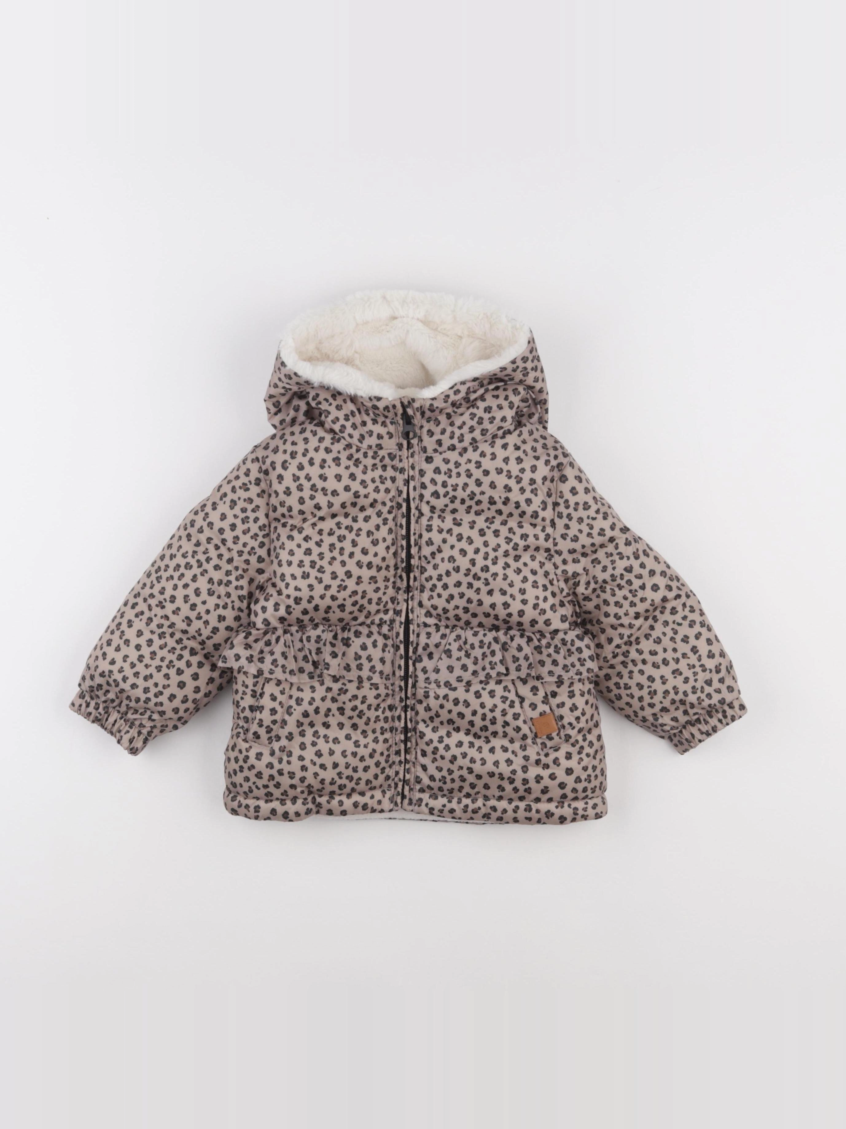 Mango - doudoune marron - 9/12 mois