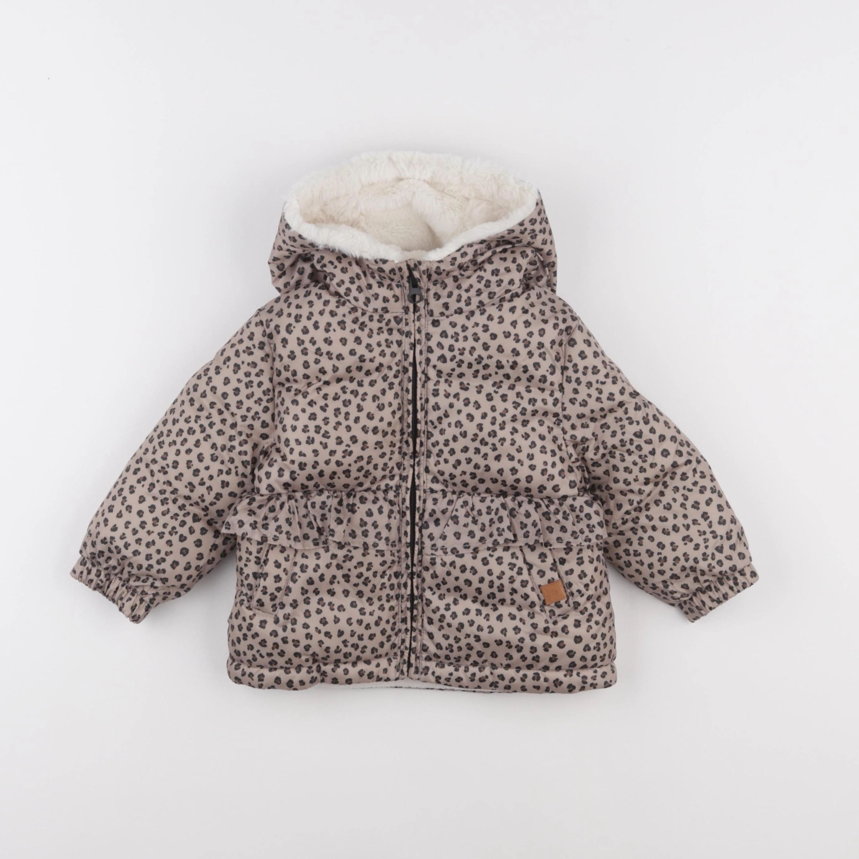 Mango - doudoune marron - 9/12 mois