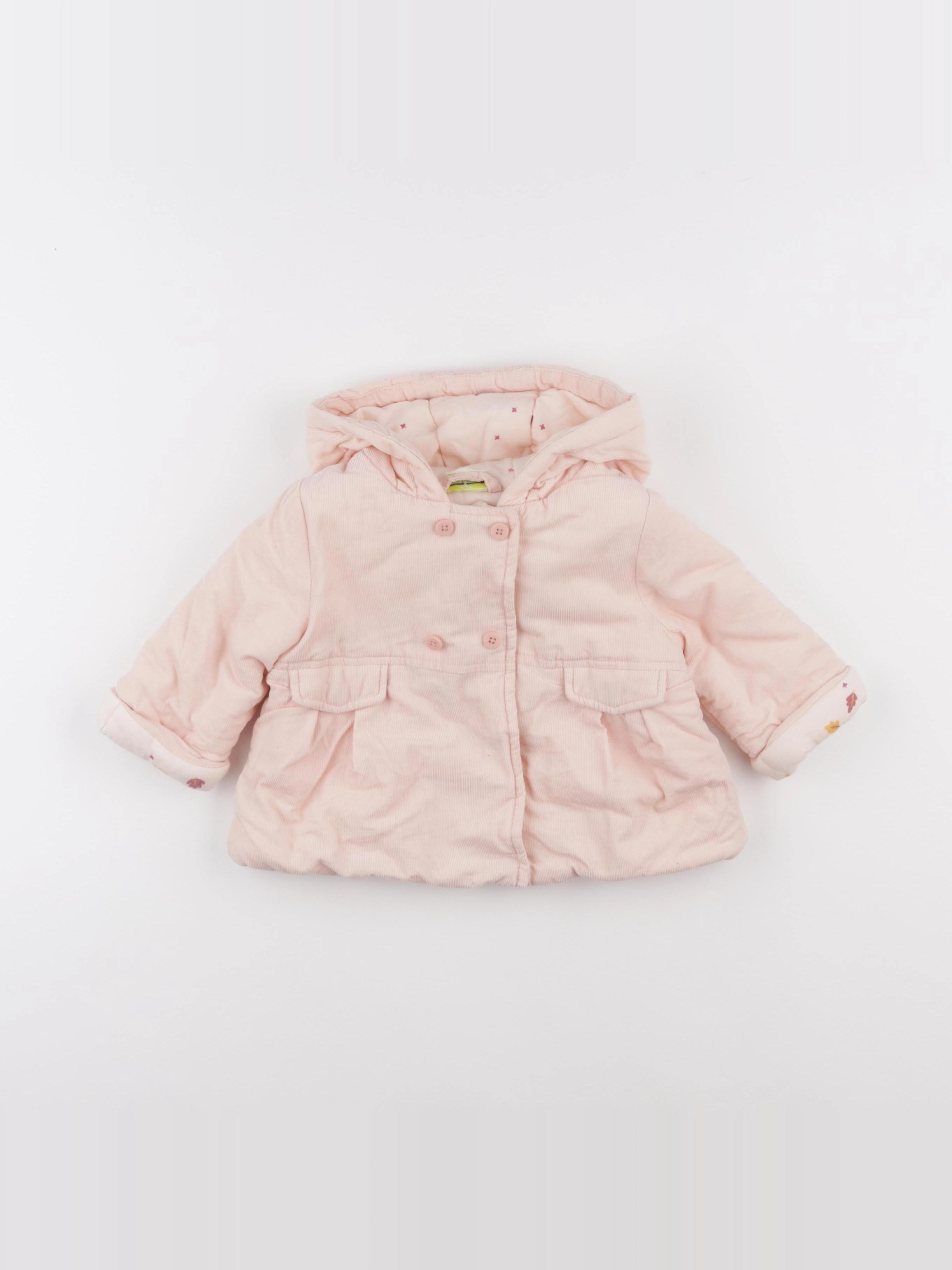 Tape à l'oeil - manteau rose - 6/9 mois