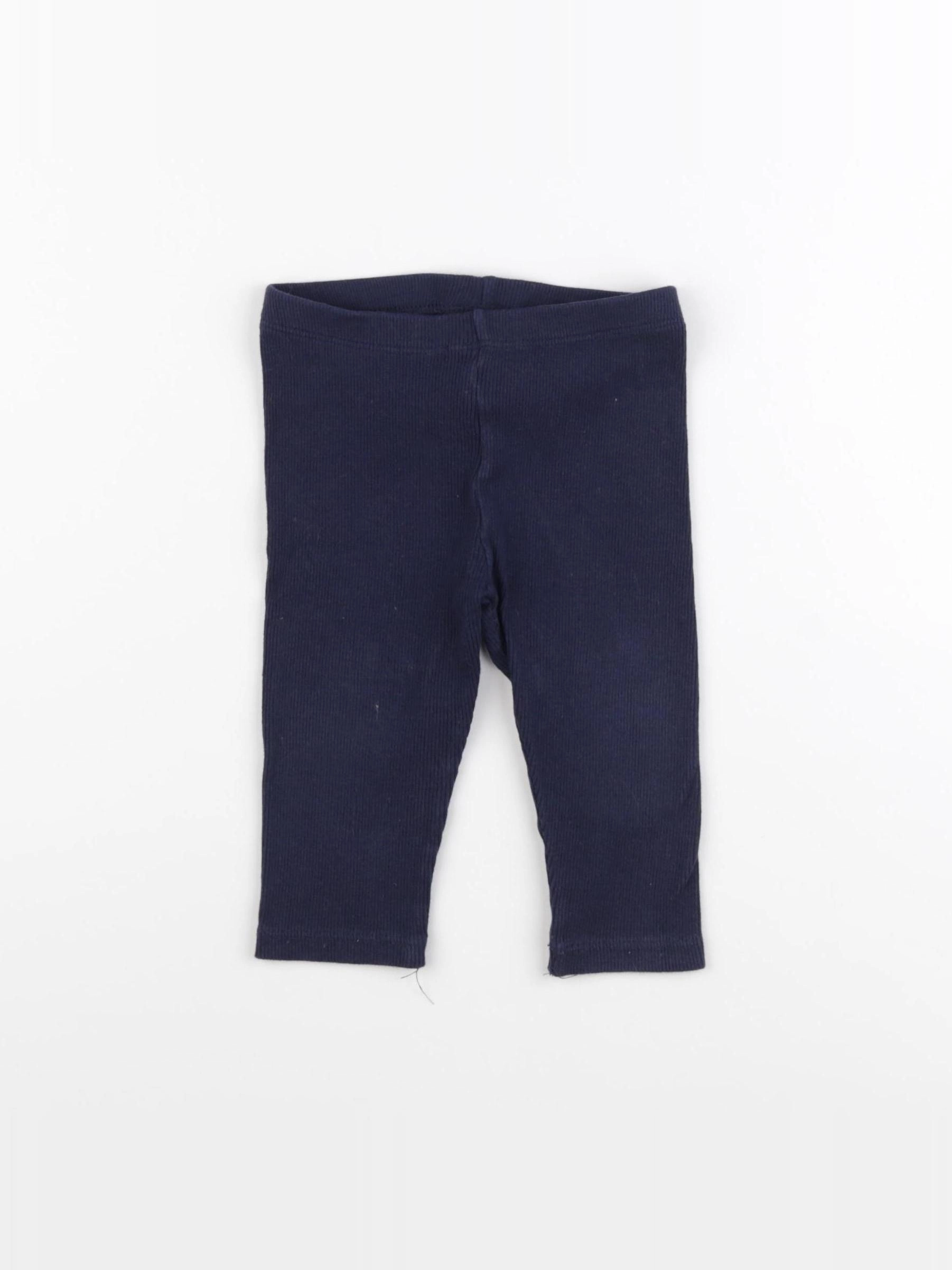 H&M - legging bleu - 6/9 mois