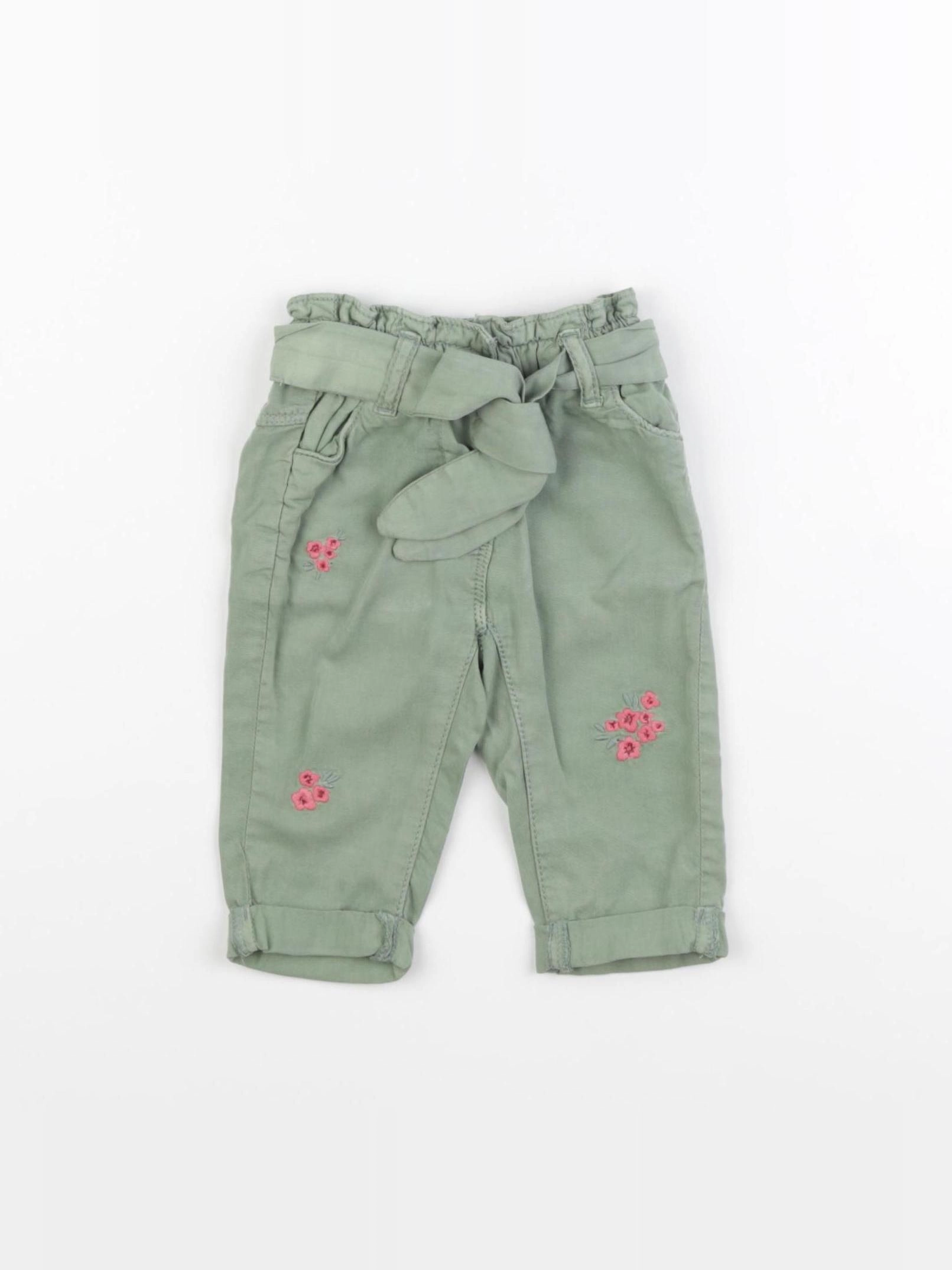 Tape à l'oeil - pantalon vert - 3 mois