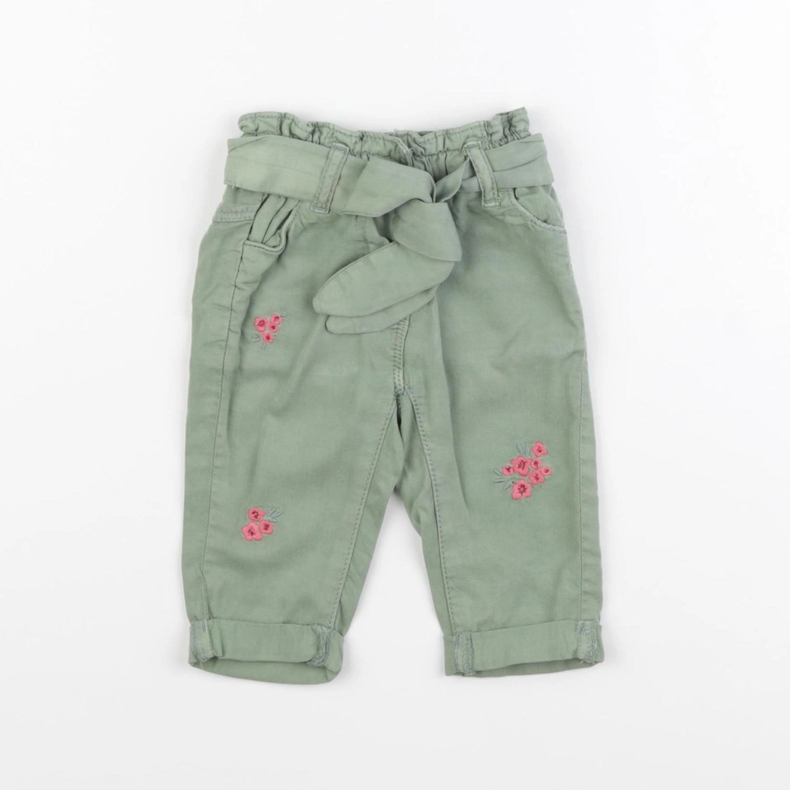 Tape à l'oeil - pantalon vert - 3 mois