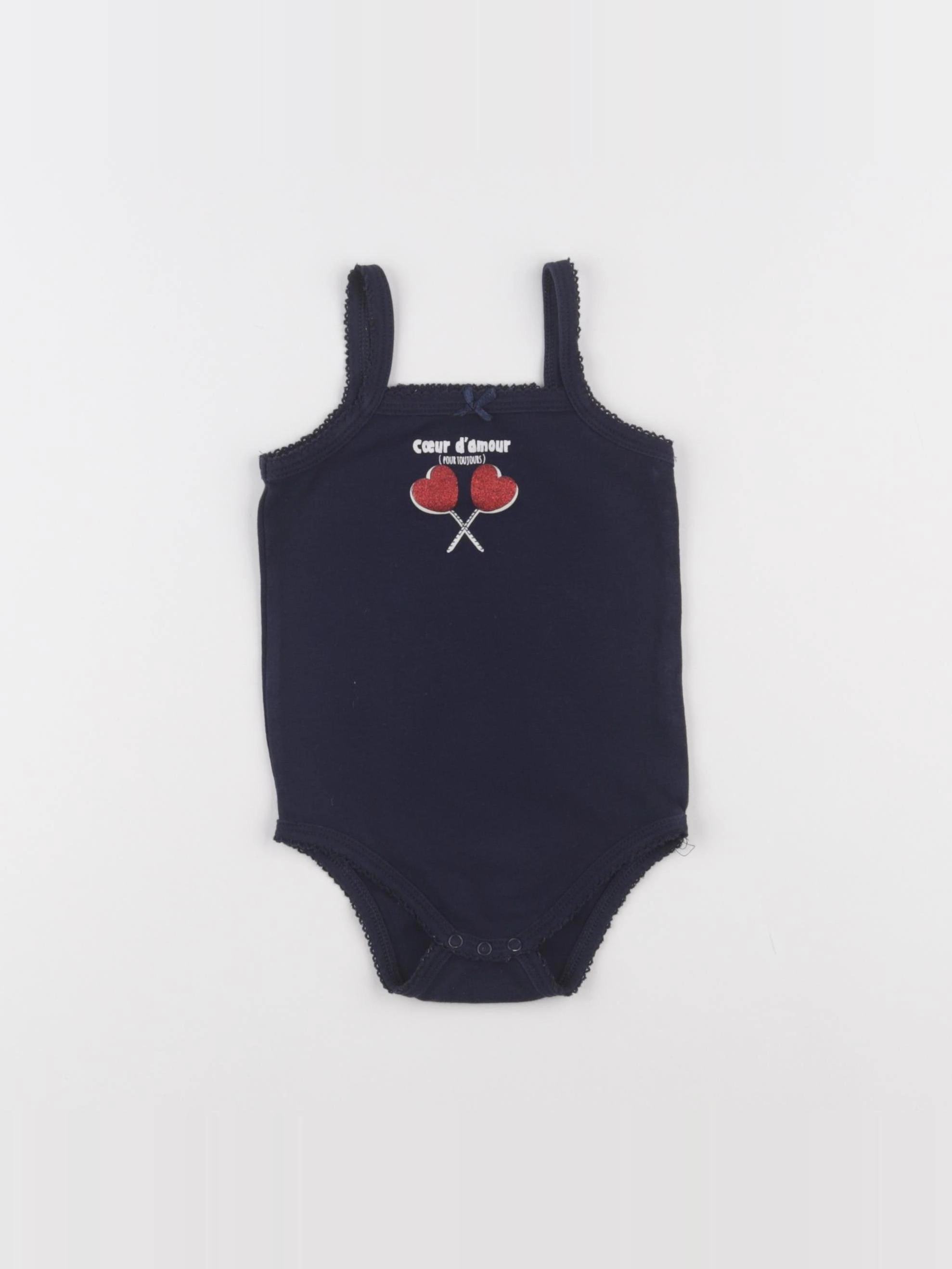 Vertbaudet - body bleu - 18 mois