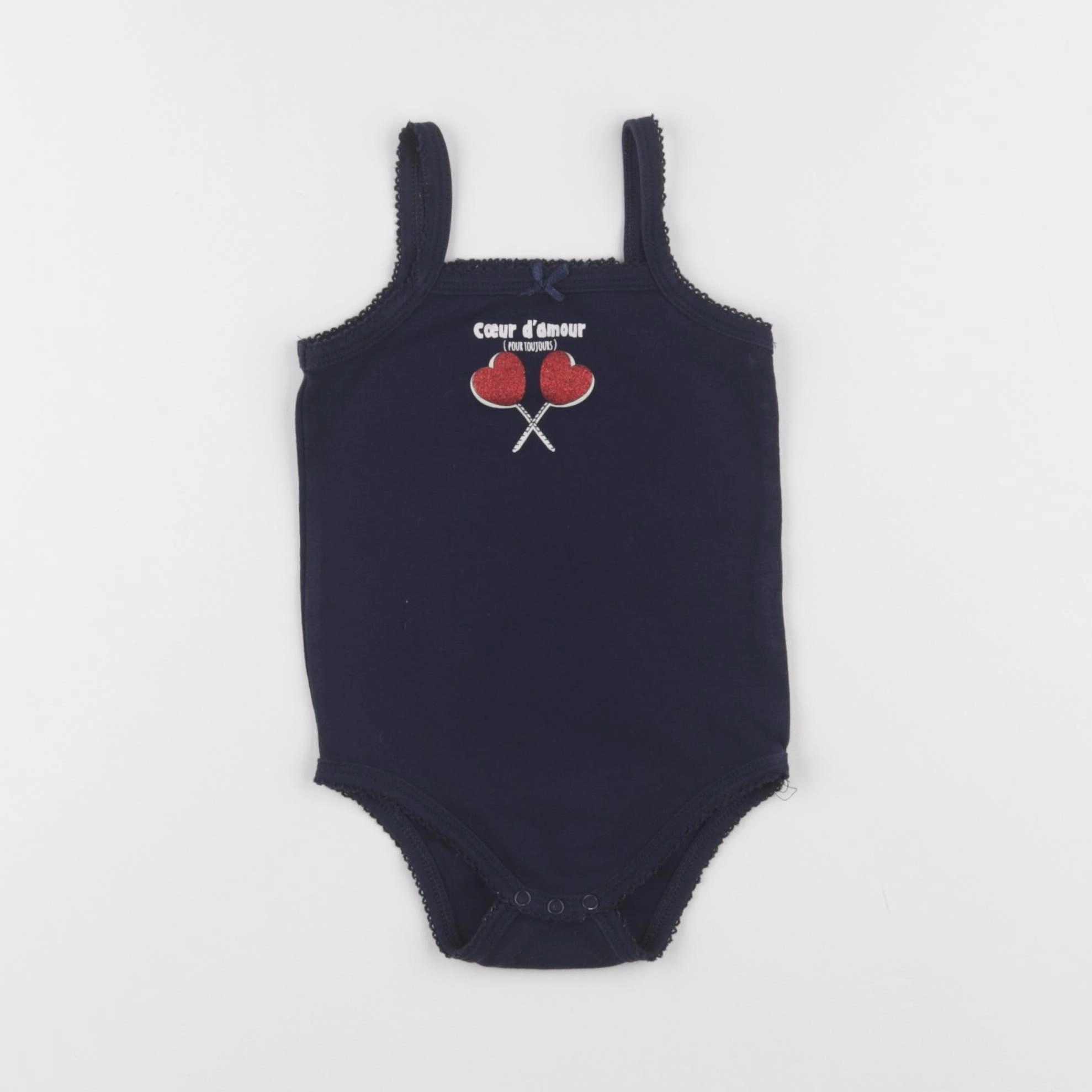 Vertbaudet - body bleu - 18 mois