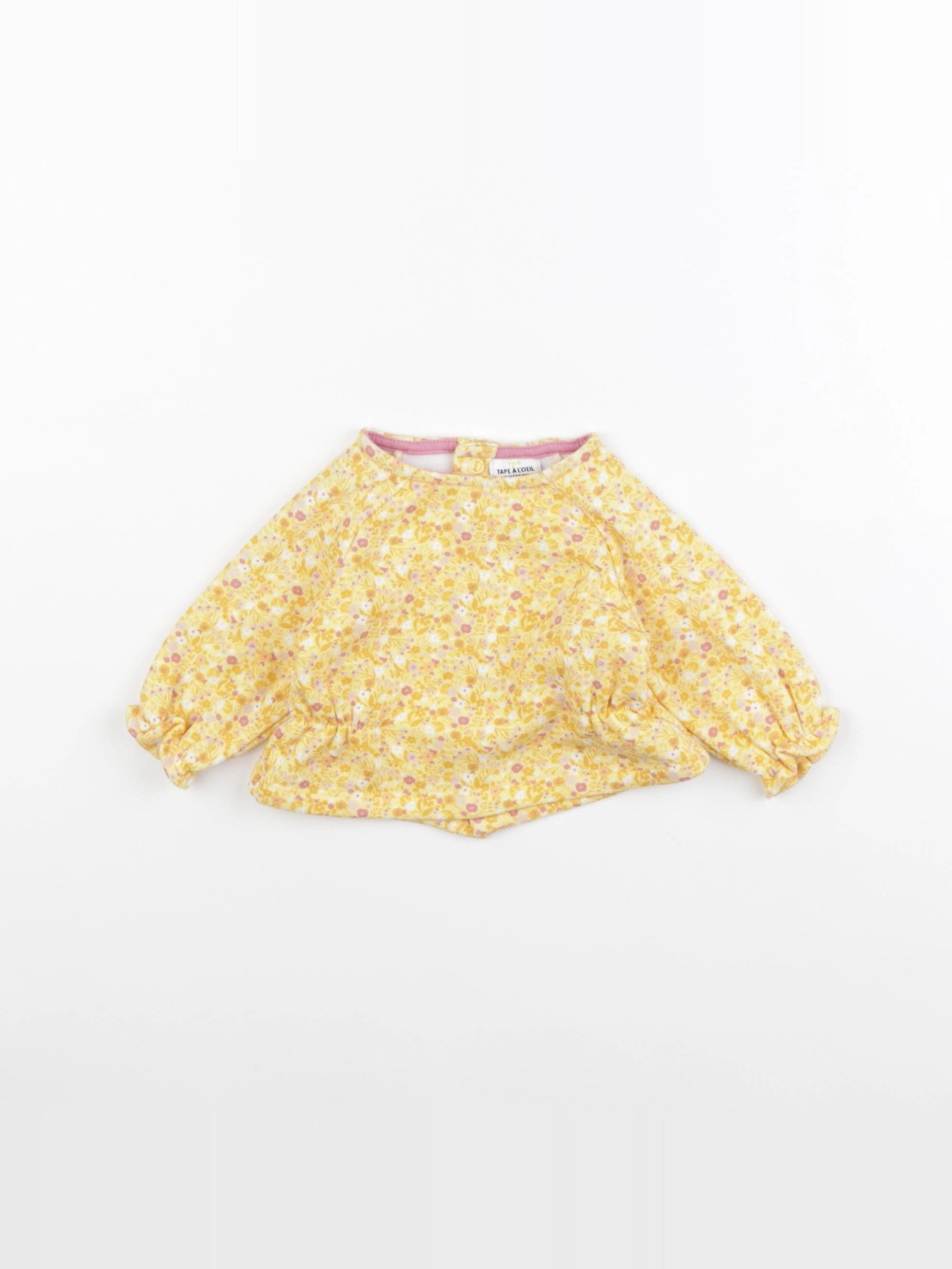 Tape à l'oeil - sweat jaune - 1 mois