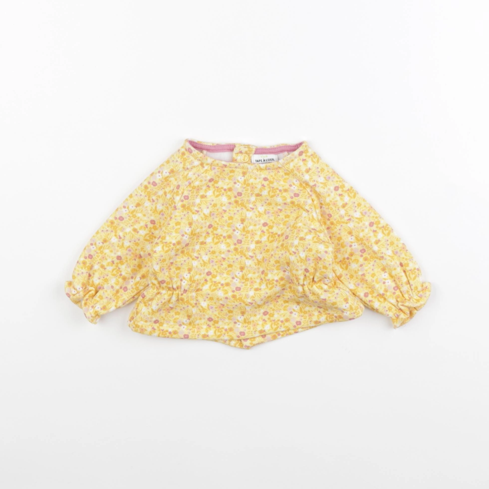 Tape à l'oeil - sweat jaune - 1 mois