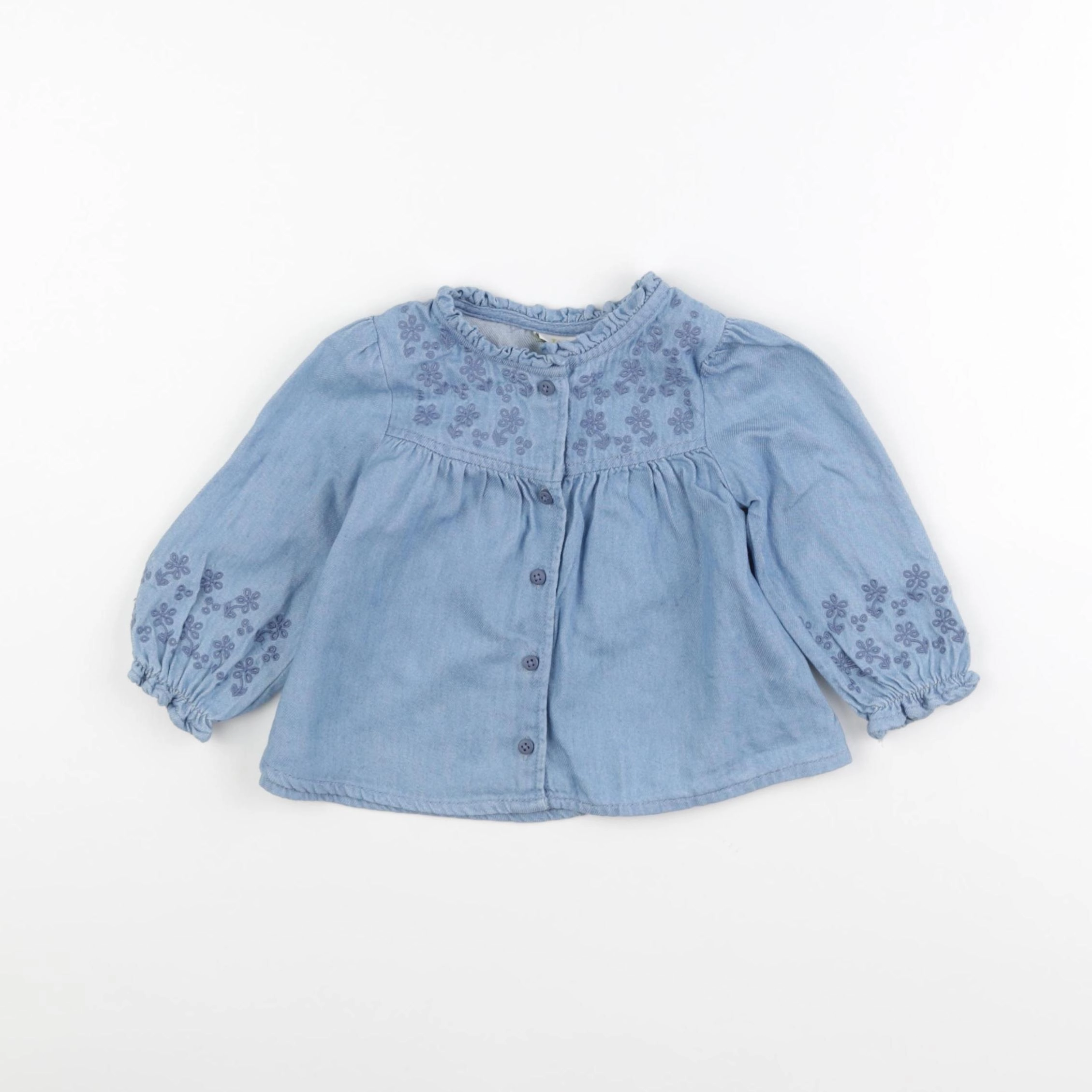 Tape à l'oeil - blouse bleu - 6 mois