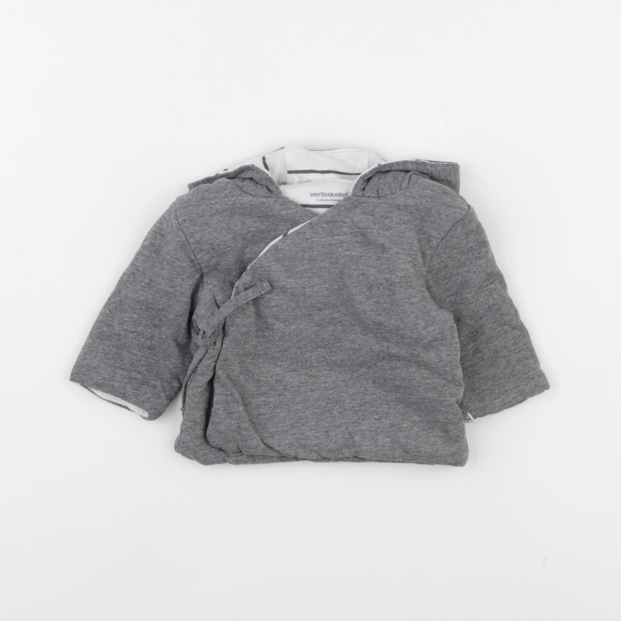Vertbaudet - sweat, gris - 1 mois