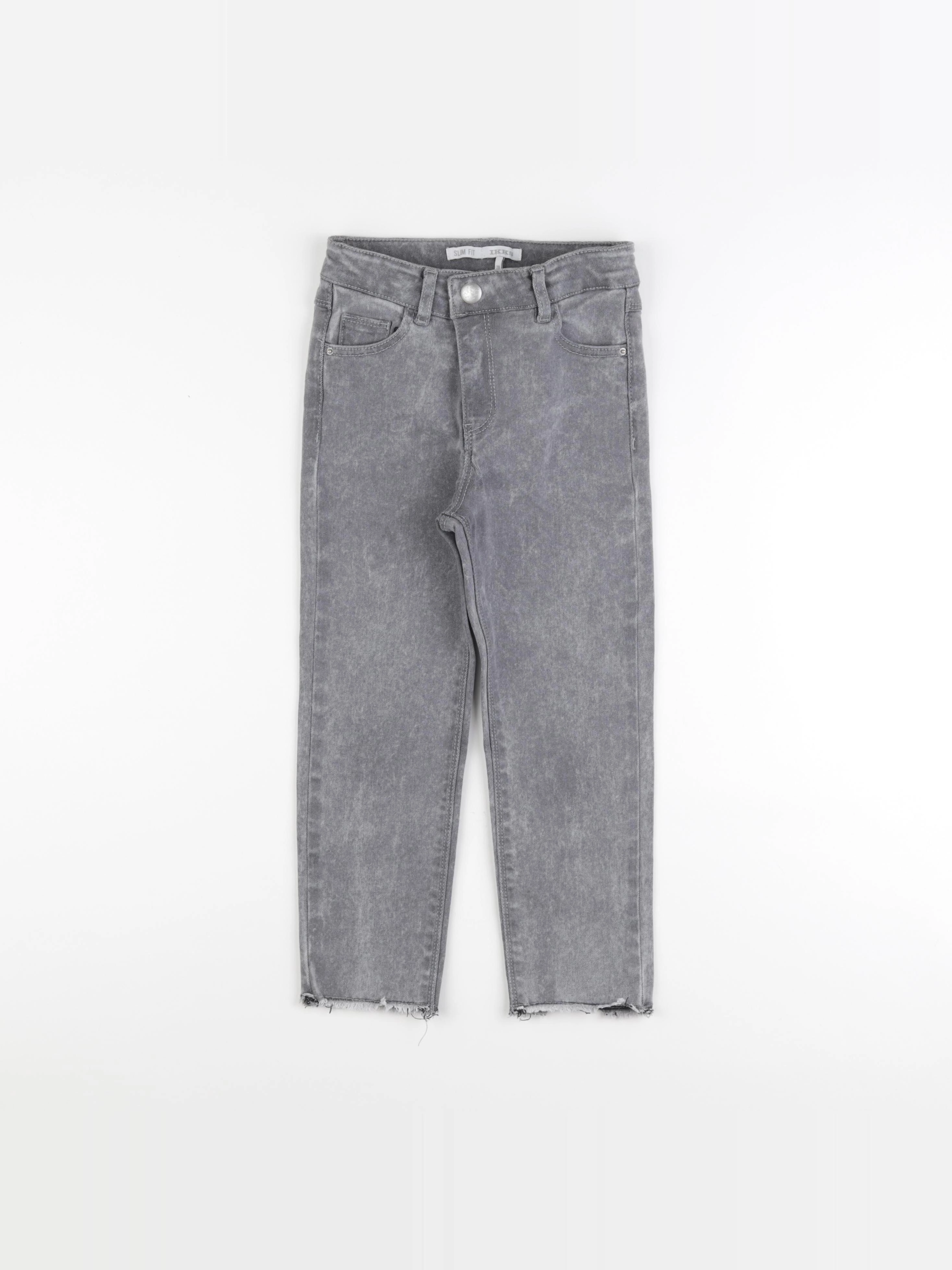 IKKS - jean gris - 7 ans