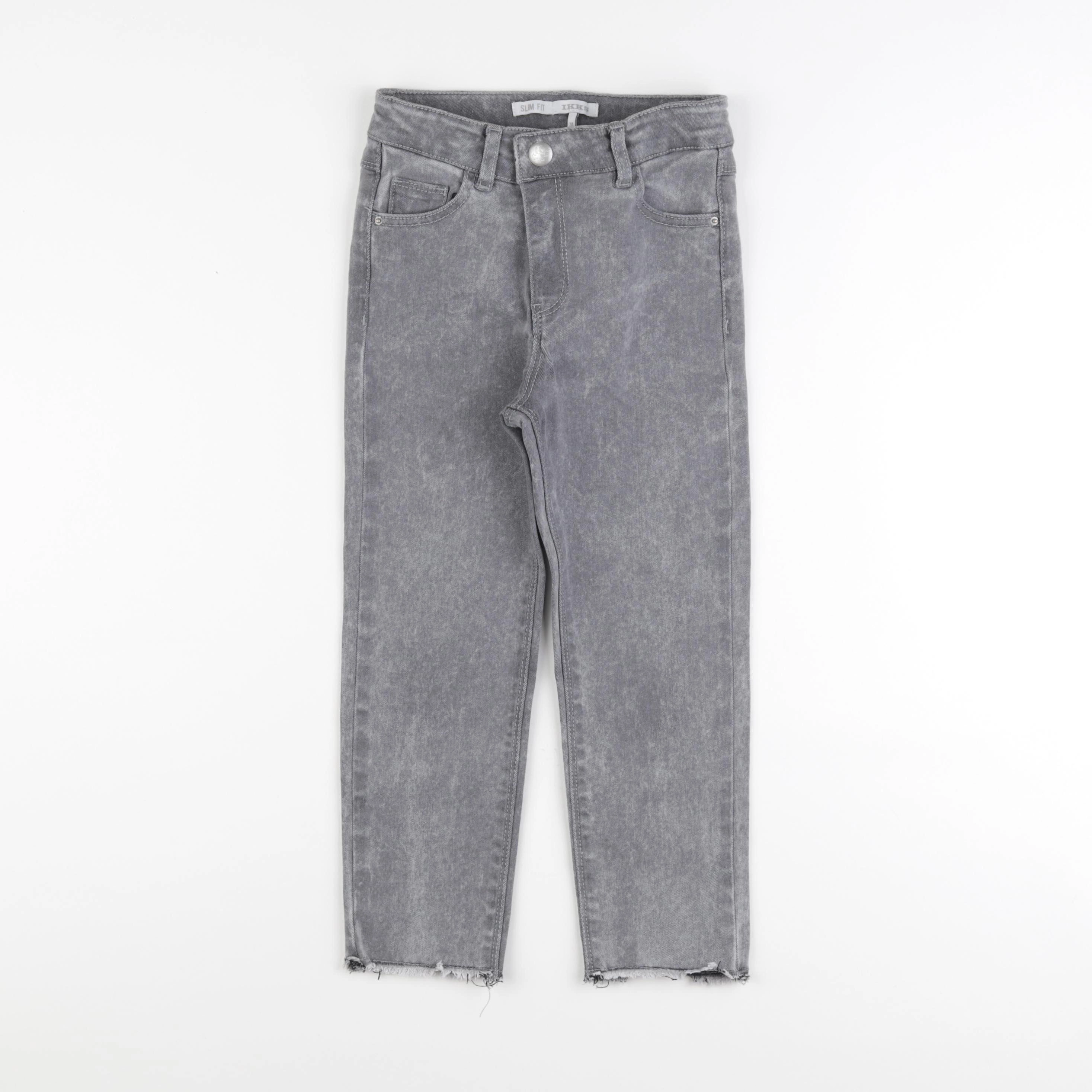 IKKS - jean gris - 7 ans