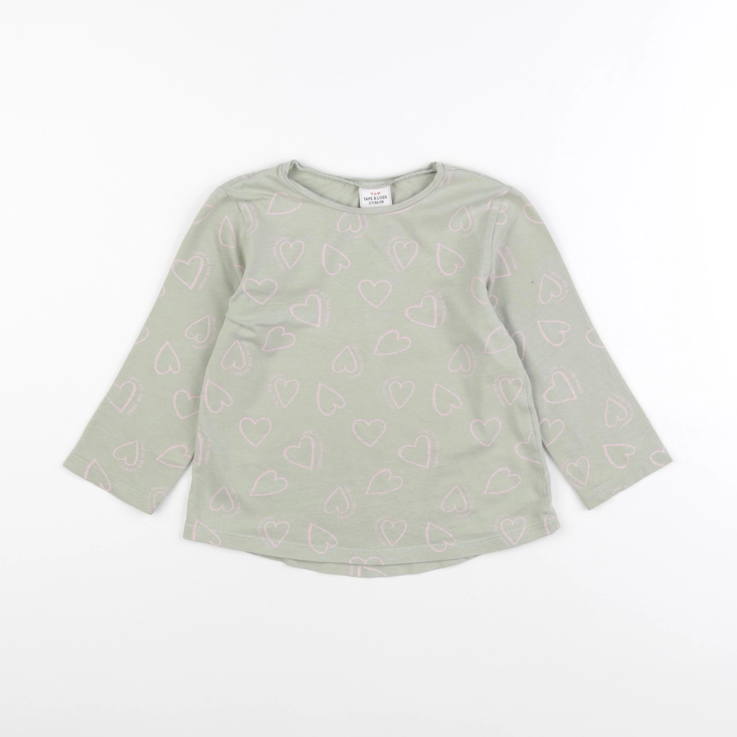 Tape à l'oeil - tee-shirt vert - 2 ans