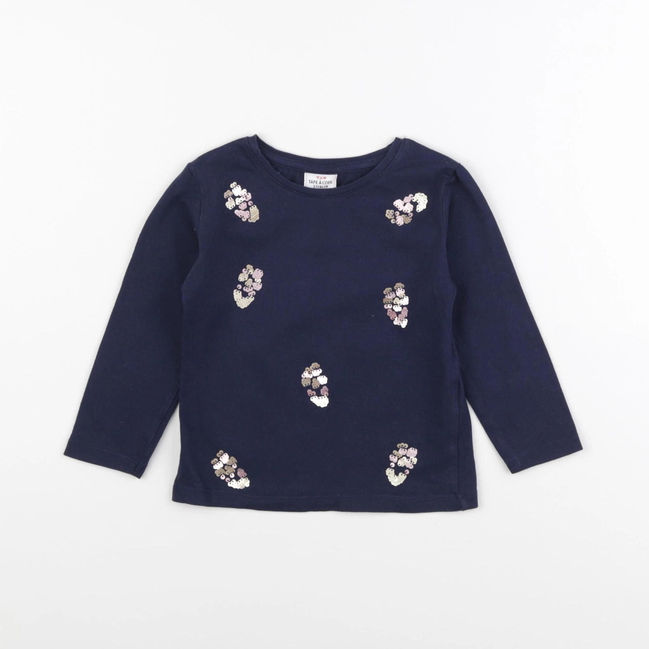 Tape à l'oeil - tee-shirt bleu - 2 ans