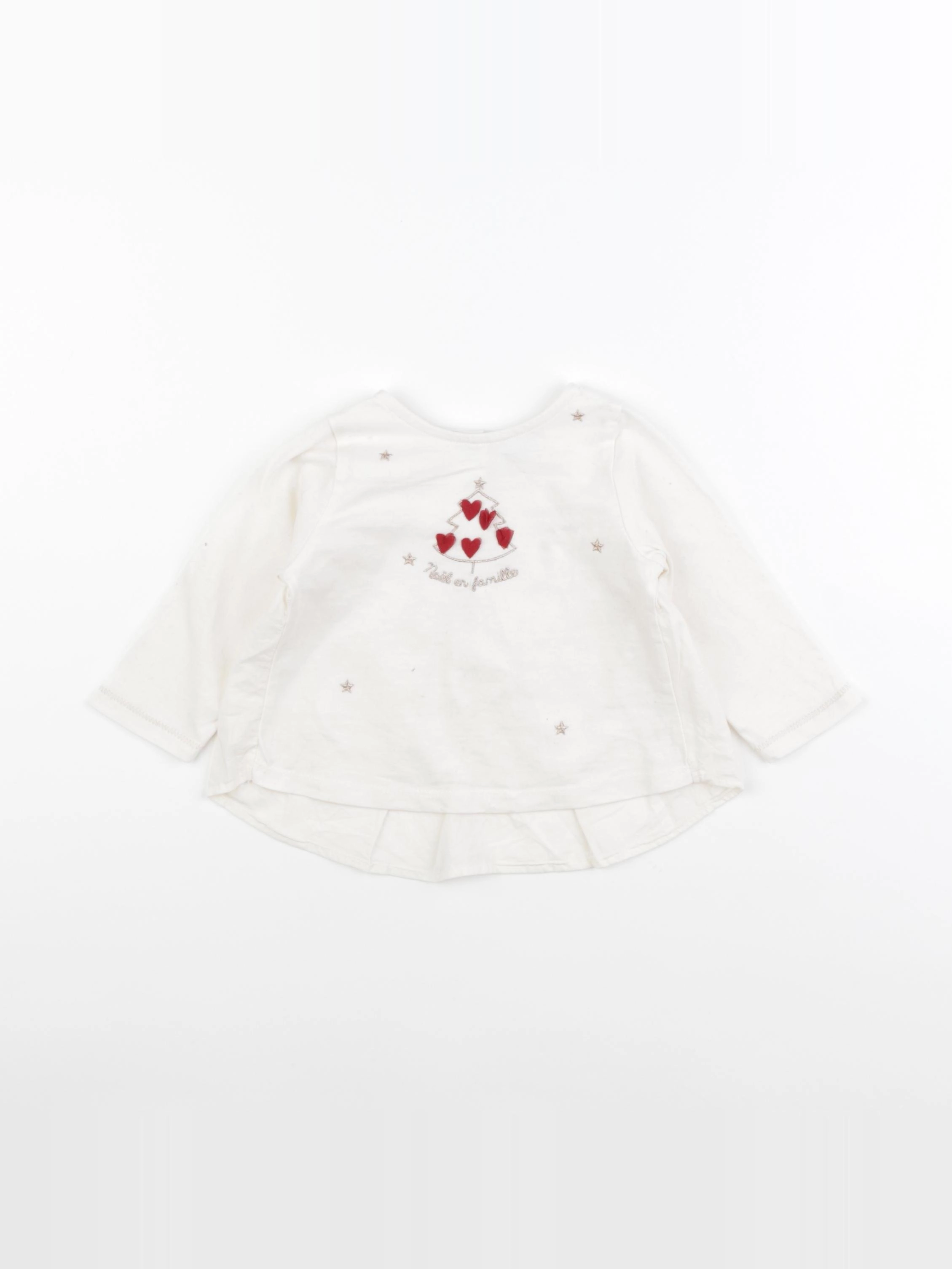 Tape à l'oeil - tee-shirt blanc - 9 mois
