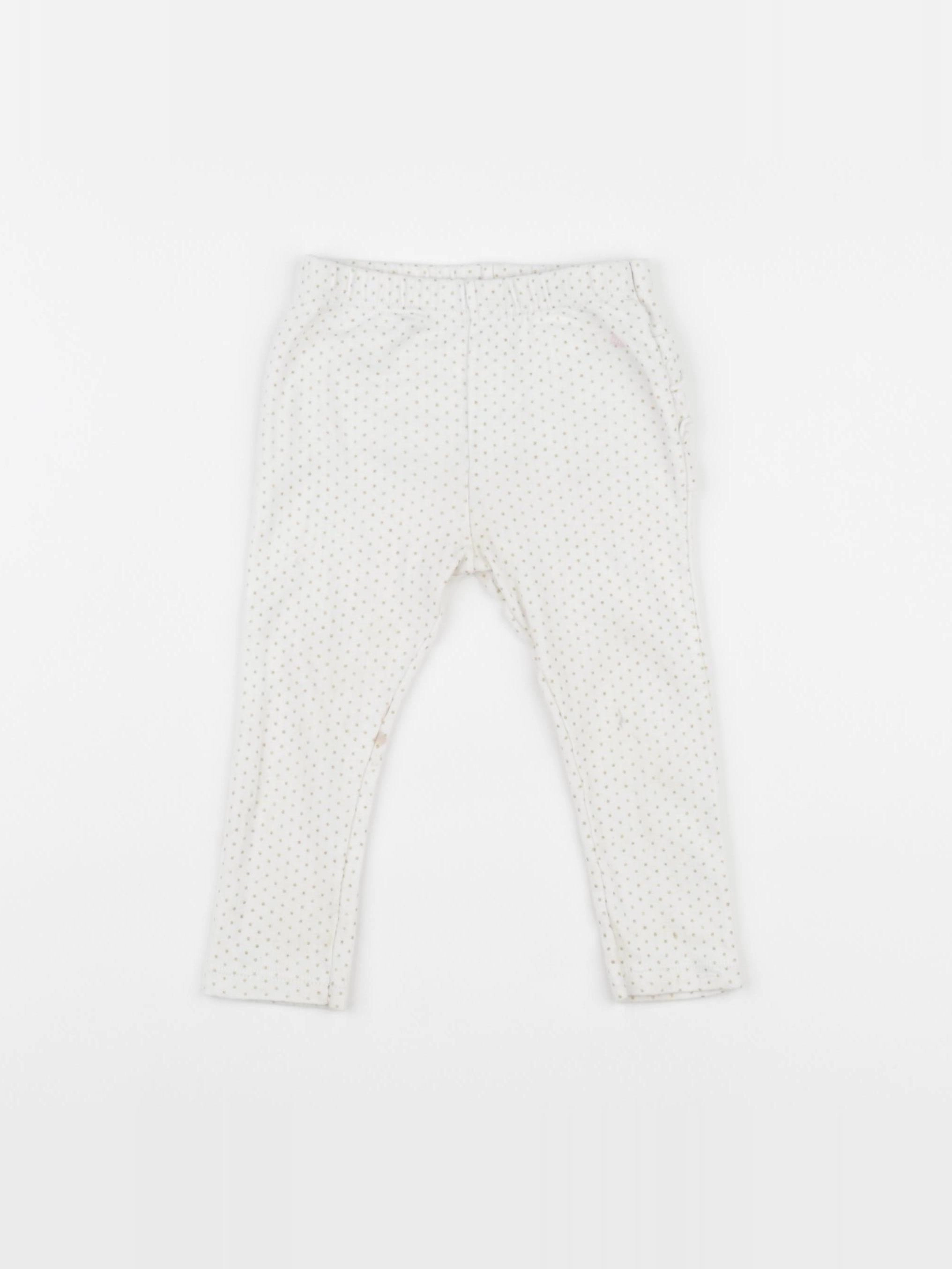 Petit Bateau - legging blanc - 18 mois