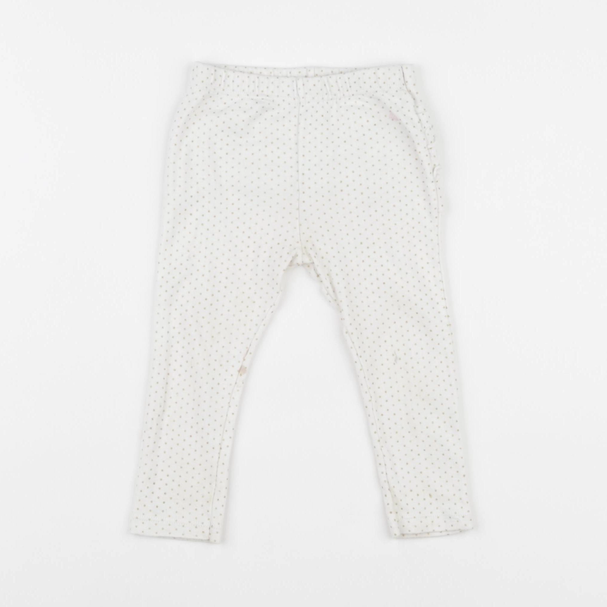 Petit Bateau - legging blanc - 18 mois