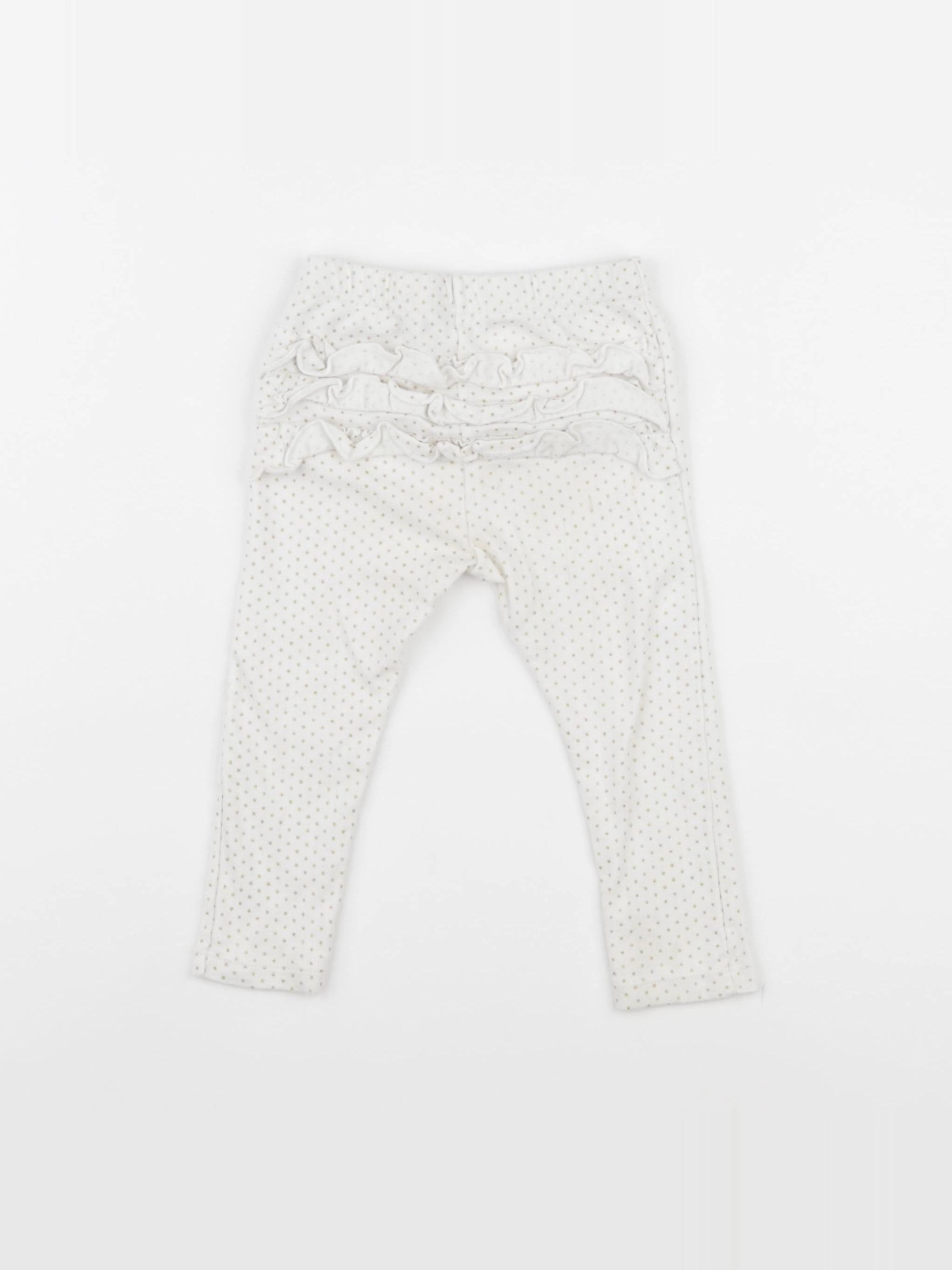 Petit Bateau - legging blanc - 18 mois