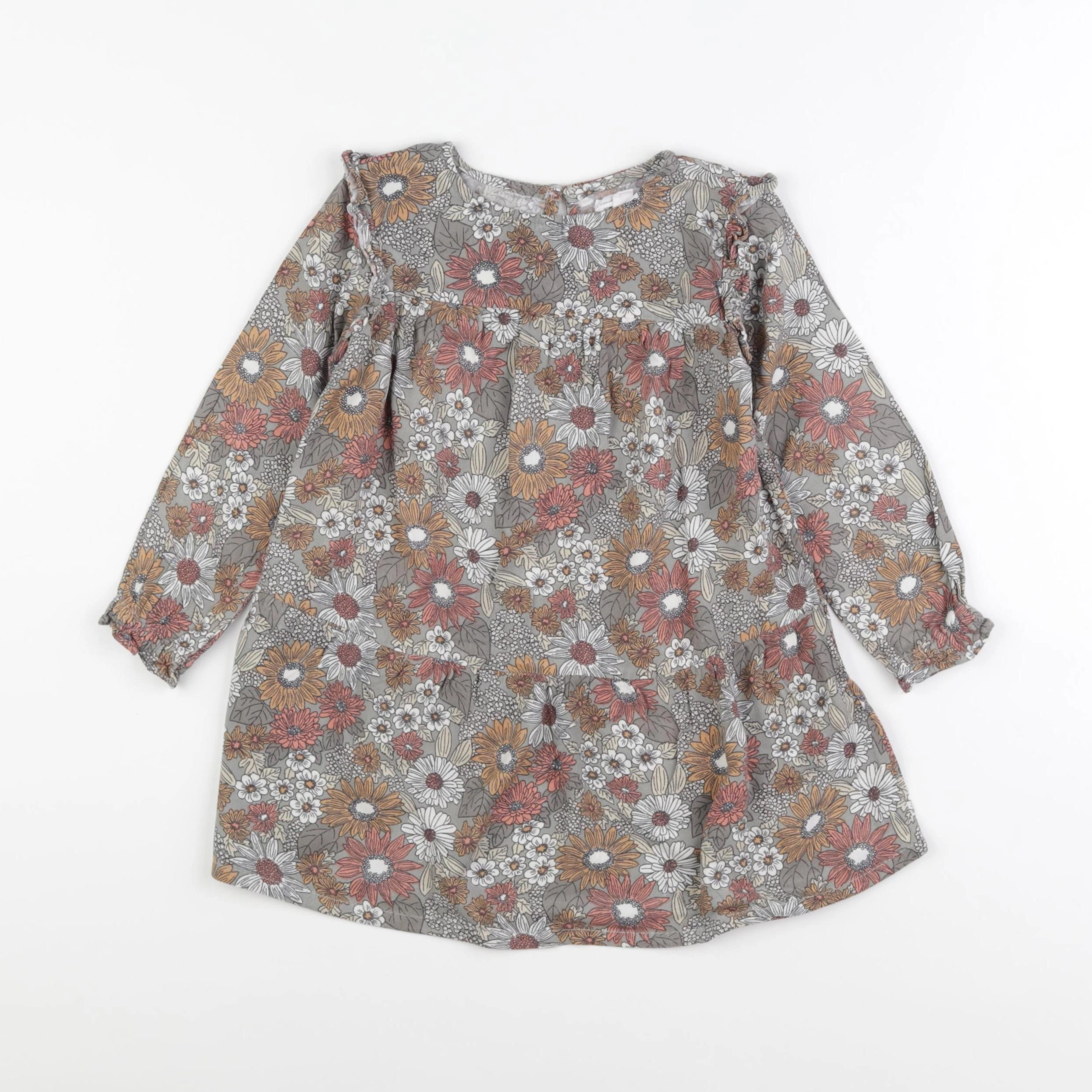Vertbaudet - robe multicolore - 3 ans