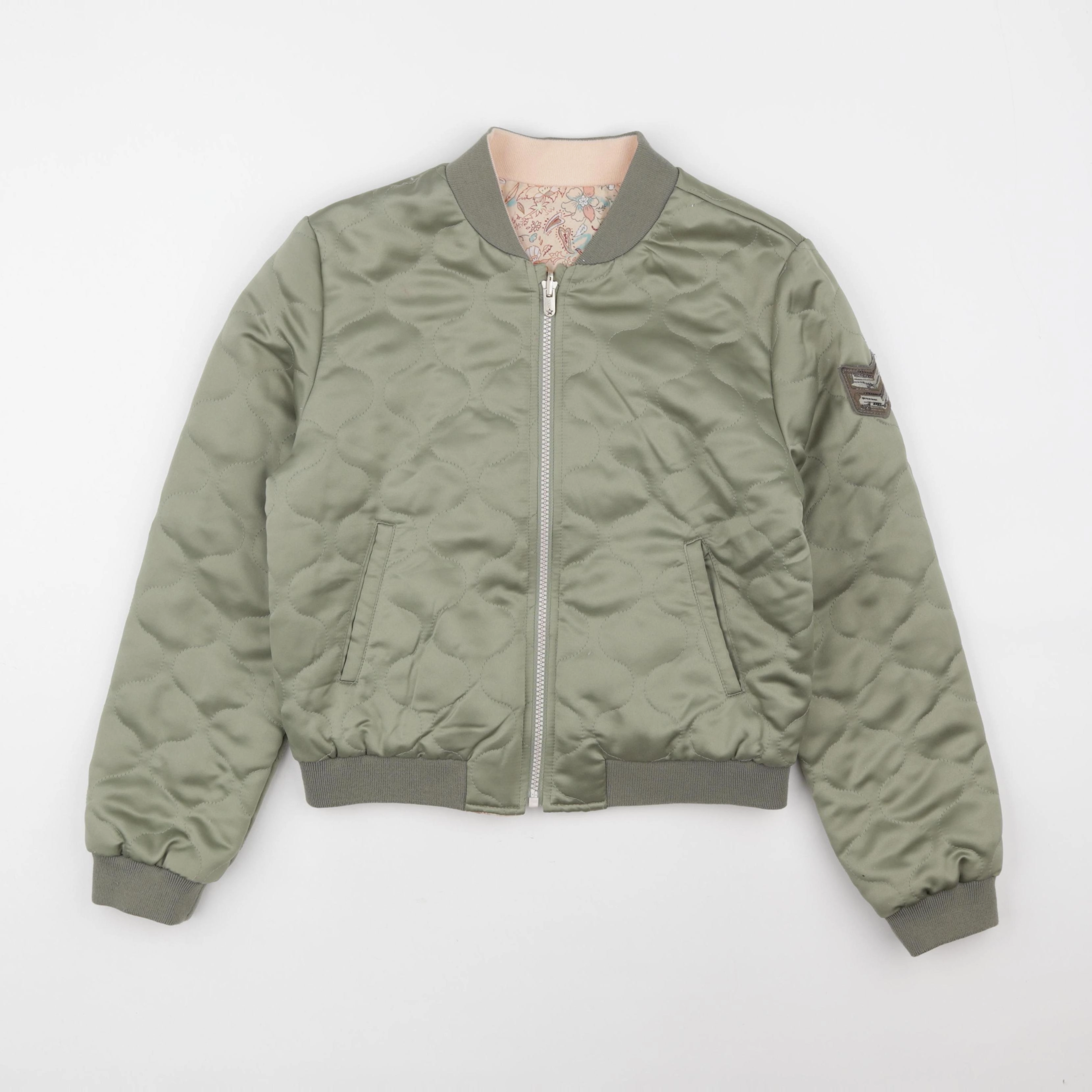 IKKS - veste réversible rose, vert - 12 ans